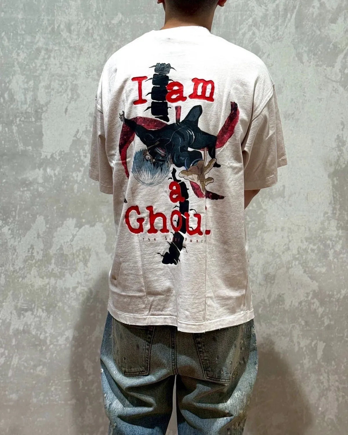 THE SUGAR PUNCH × 東京喰種 / S/S T-Shirt -KANEKI BACK BORN (TTGM25SM004)