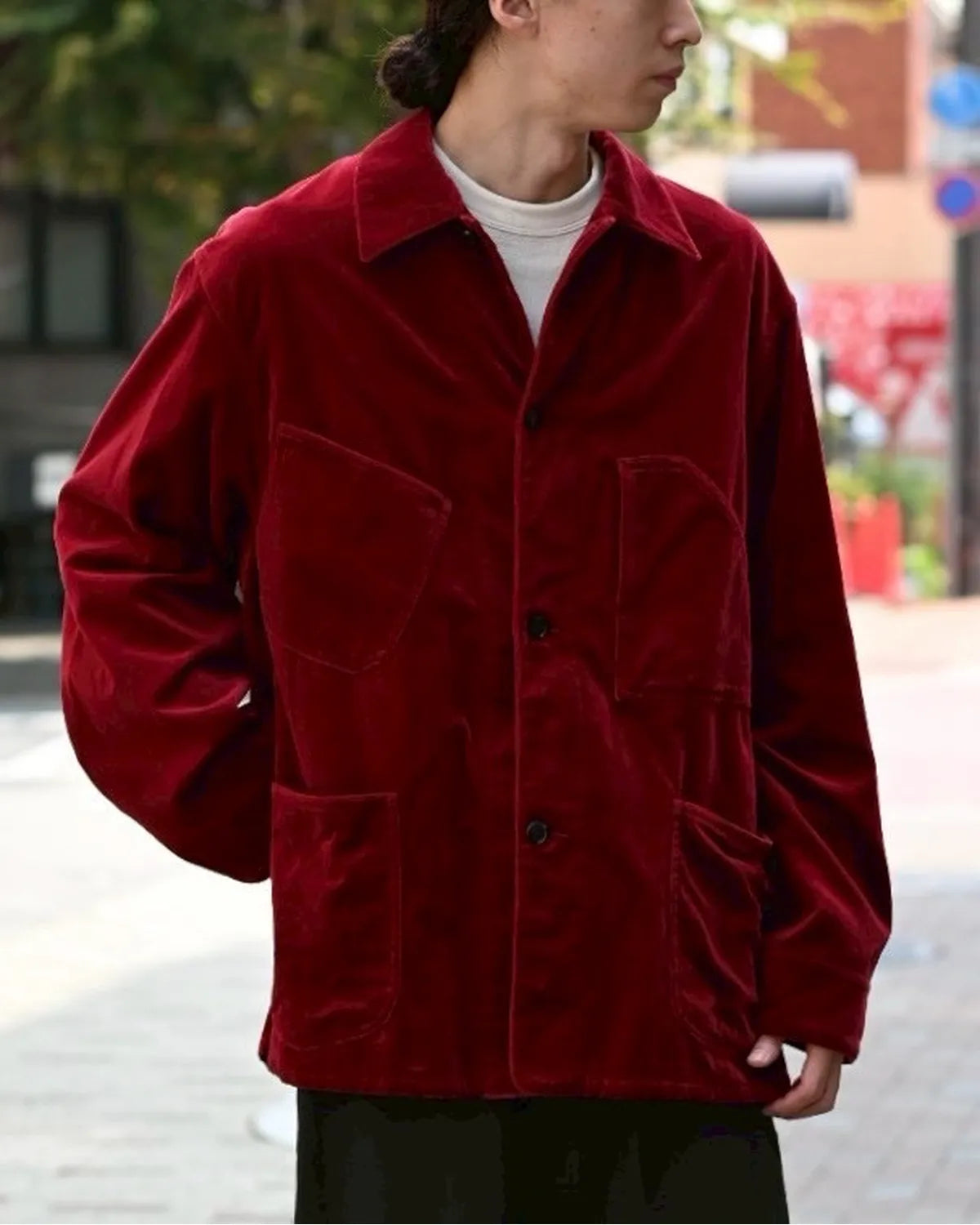 blurhms / Velvet Work Jacket (BHS25F027Vel)