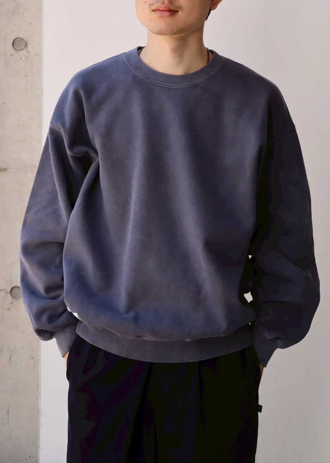 DESCENDANT / CETUS CREW NECK PIGMENT DYE (252ATDS-CSM15)