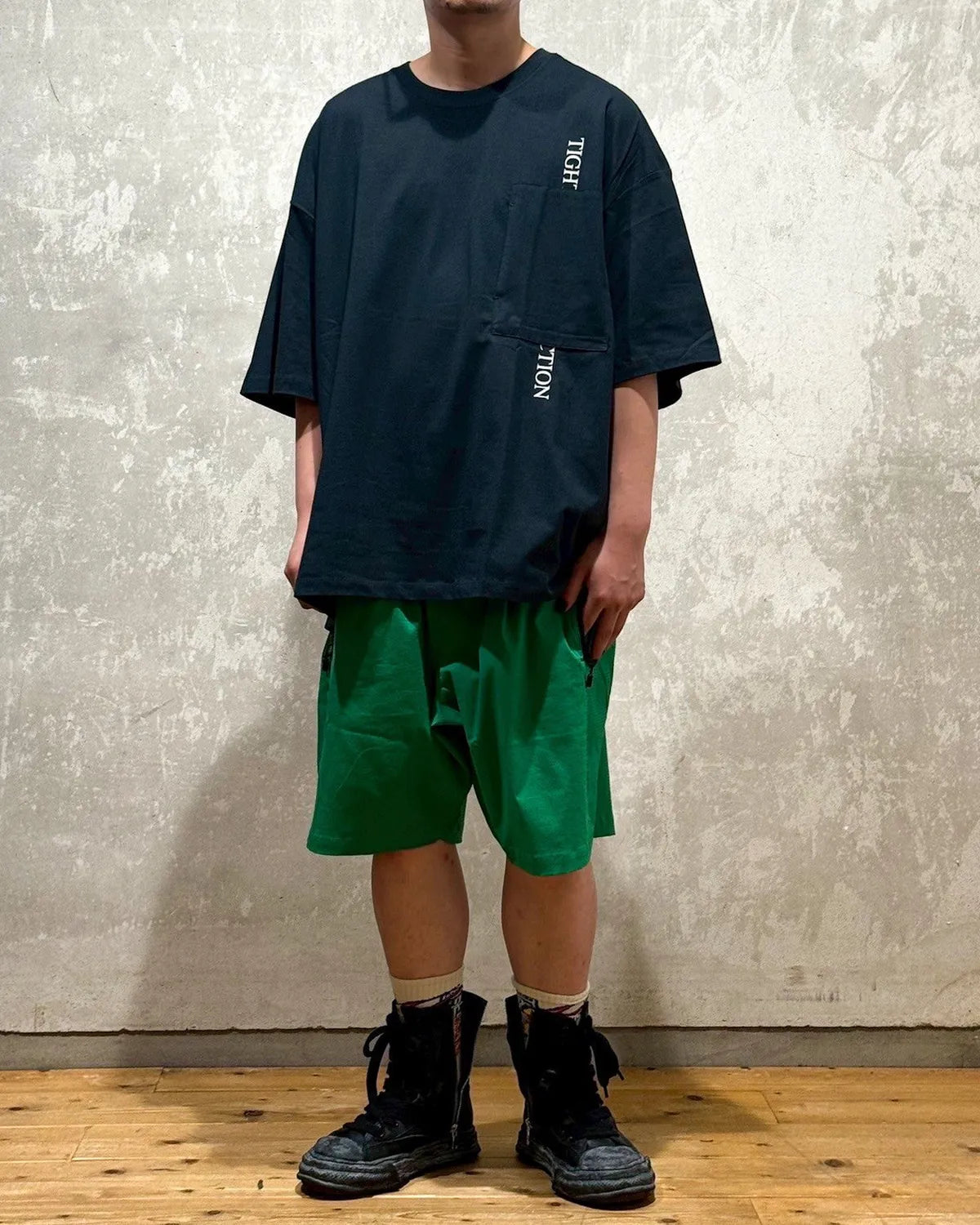 TIGHTBOOTH / LABEL LOGO BOARD SHORTS (00009412)