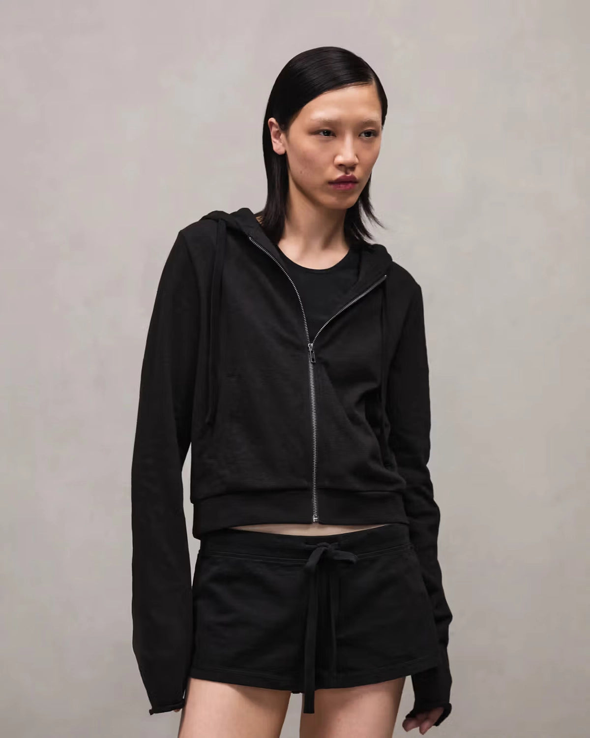 entire studios / Lightweight Cropped Zip Up (ESSS26HO05012)