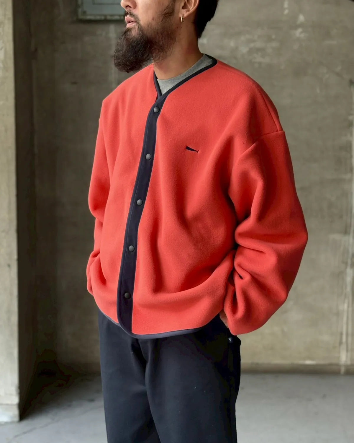 DESCENDANT / KNOT FLEECE CARDIGAN (252ATDS-CSM29)