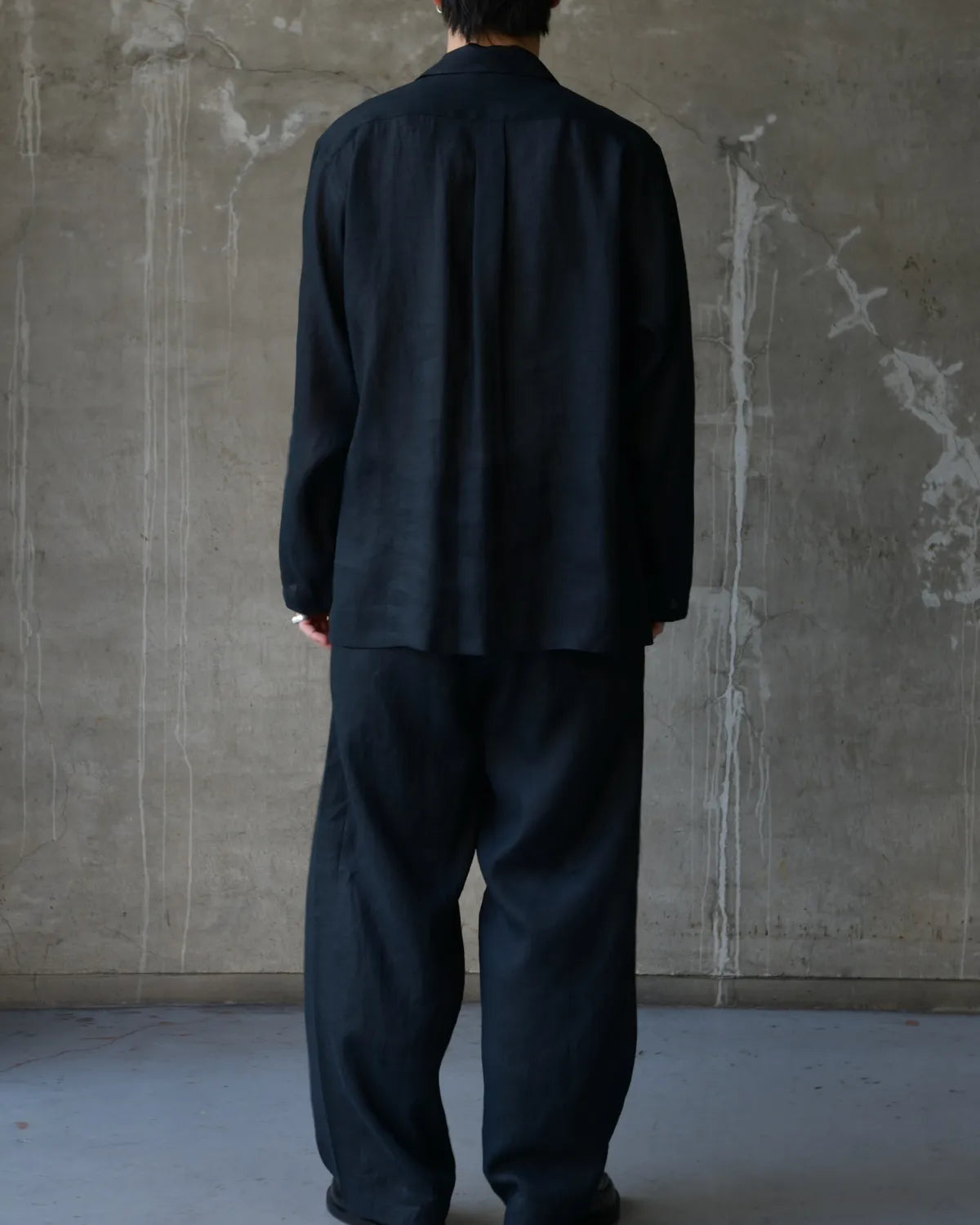 MARKAWARE / Hemp Shirting Comfort Fit Open Collar Shirt (A26A22SH02C)