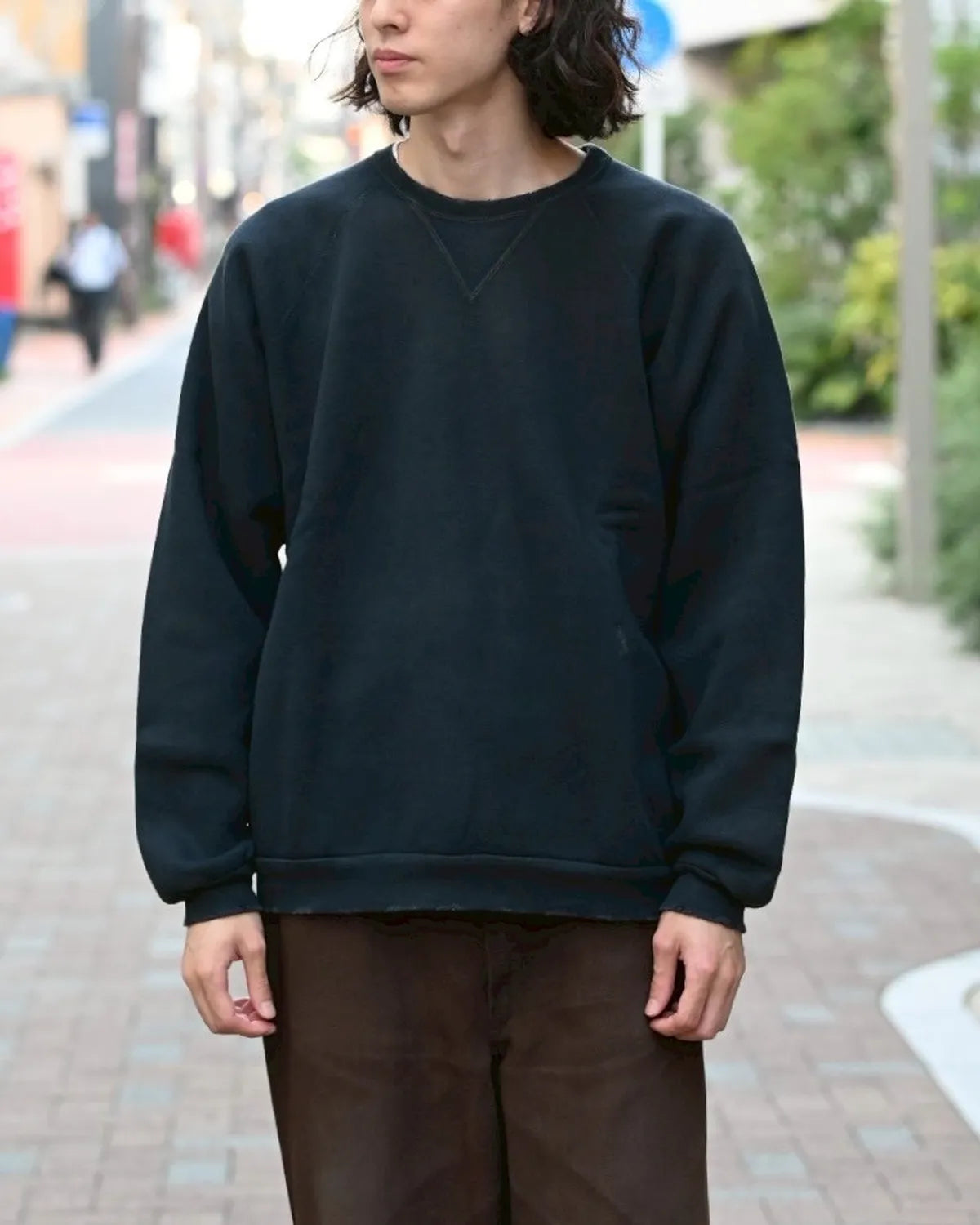 A.PRESSE / Vintage Double V Sweatshirt (25AAP-05-11)