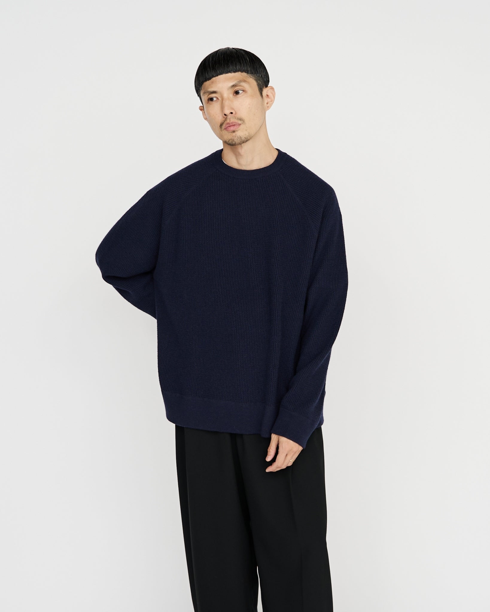 Graphpaper / BODHI for Graphpaper Waffle Cashmere Raglan Long