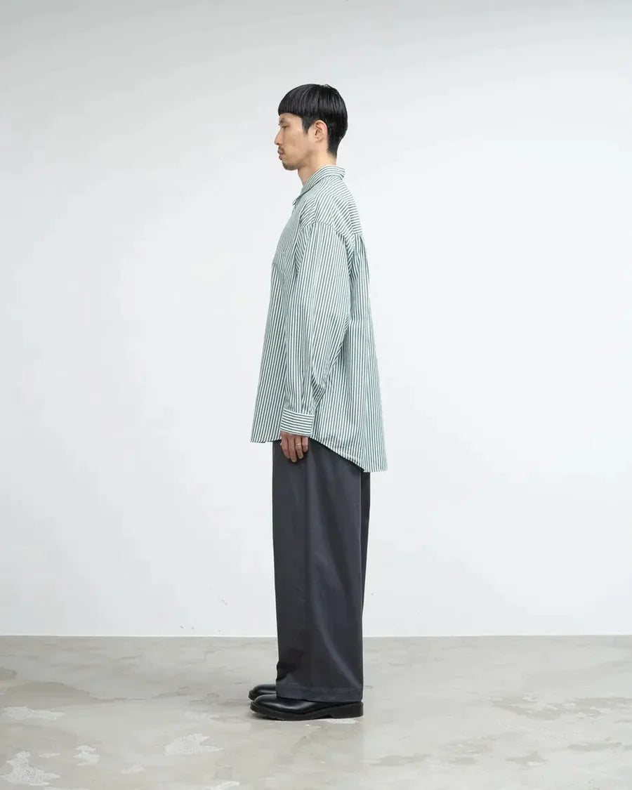 Graphpaper / Broad L/S Oversized Regular Collar Shirt (GM241-50001STB) (24SS)