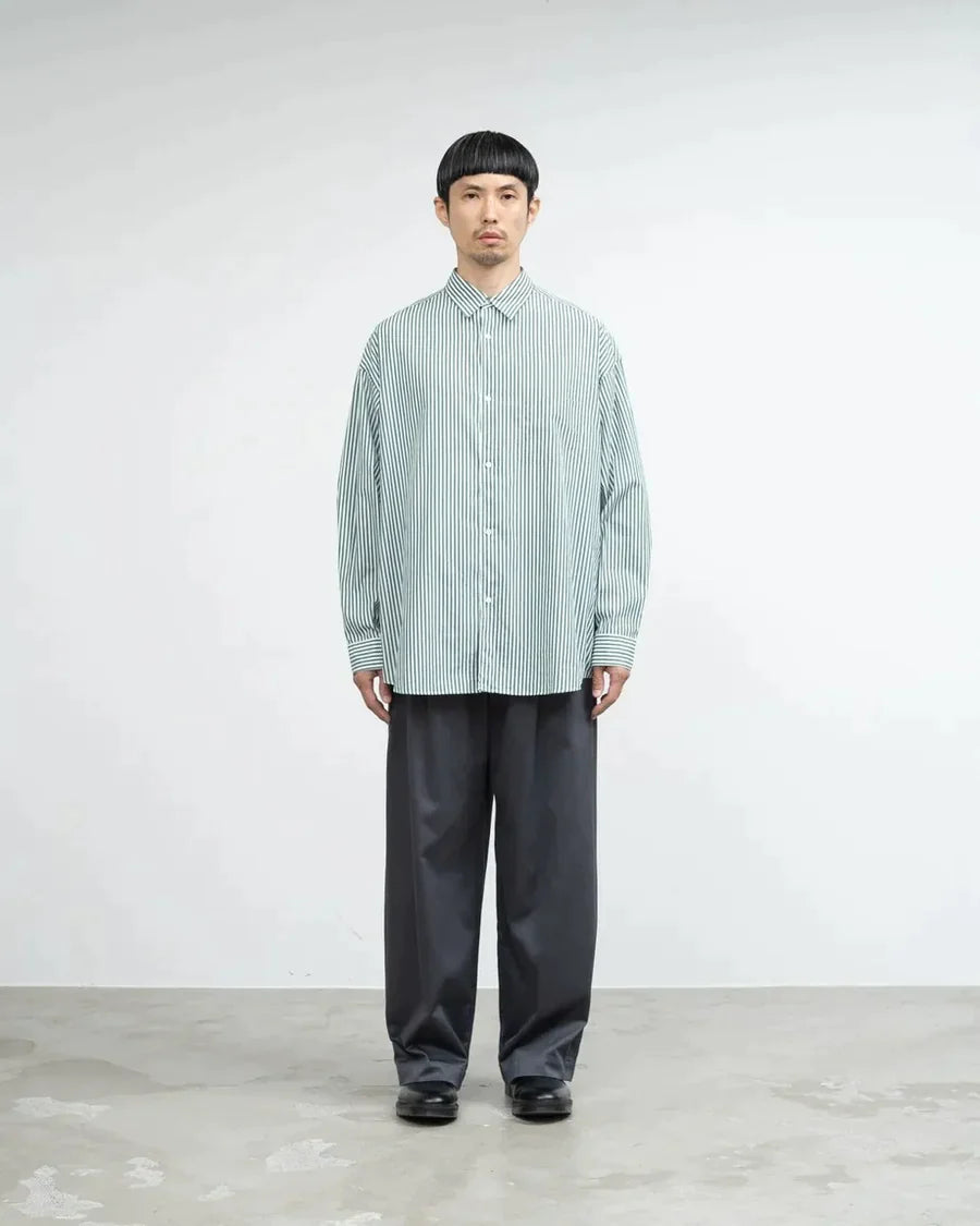 Graphpaper / Broad L/S Oversized Regular Collar Shirt (GM241-50001STB) (24SS)
