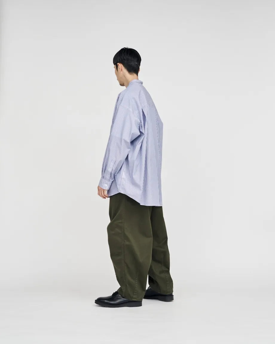 Graphpaper / Broad L/S Oversized Band Collar Shirt (23AW)