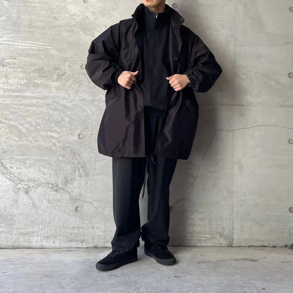 COMOLI/コモリ コットンシルク フーデッドコート - メンズファッション