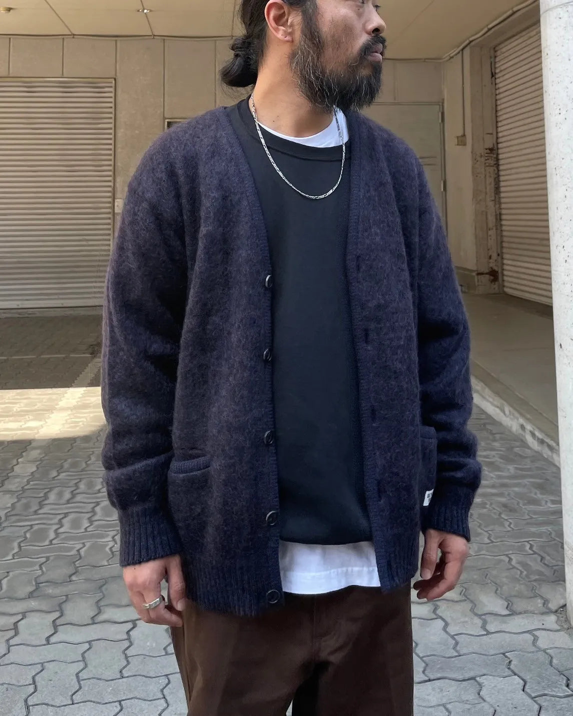 WACKO MARIA(ワコマリア) / MARBLE MOHAIR KNIT CARDIGAN | 公式通販 ...