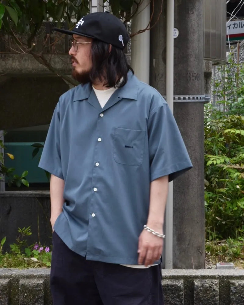 DESCENDANT / PIER OPEN COLLAR SS SHIRT (241TQDS-SHM05)