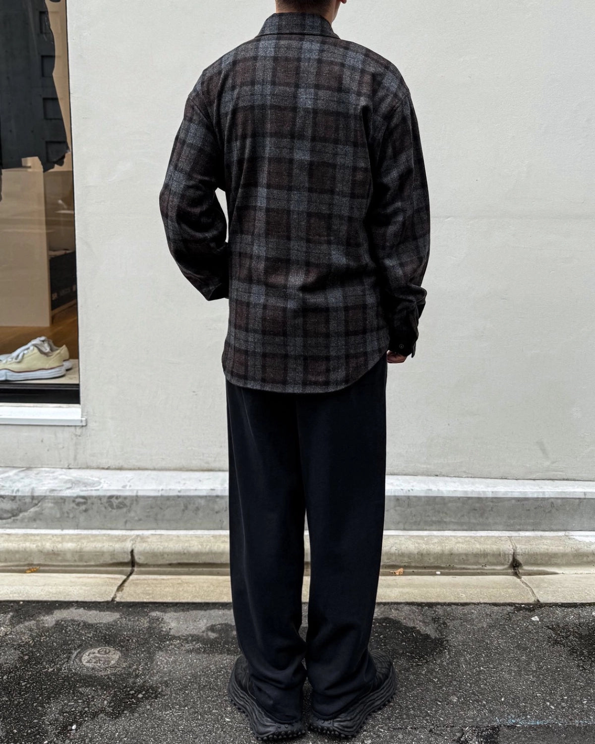 VETEMENTS / ZIP-UP FLANNEL SHIRT (MH27SH064BC)