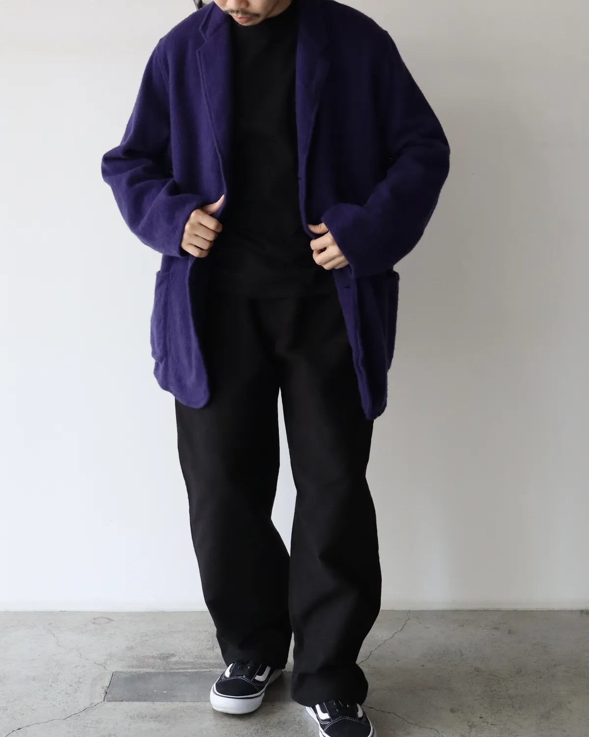 COMOLI セットアップ 縮絨ウールジャケット 縮絨ウール6Pパンツ COMOLI