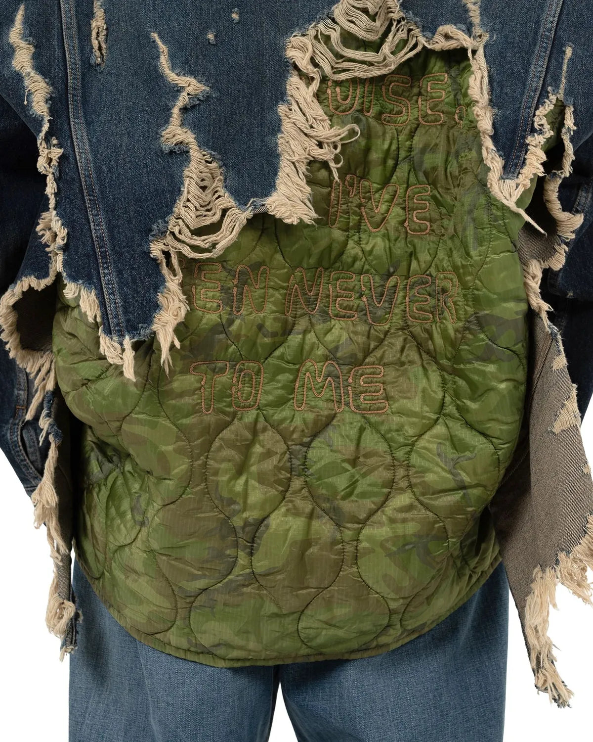 Maison MIHARA YASUHIRO / Military Jacket Layered Denim Jacket (J15BL121)