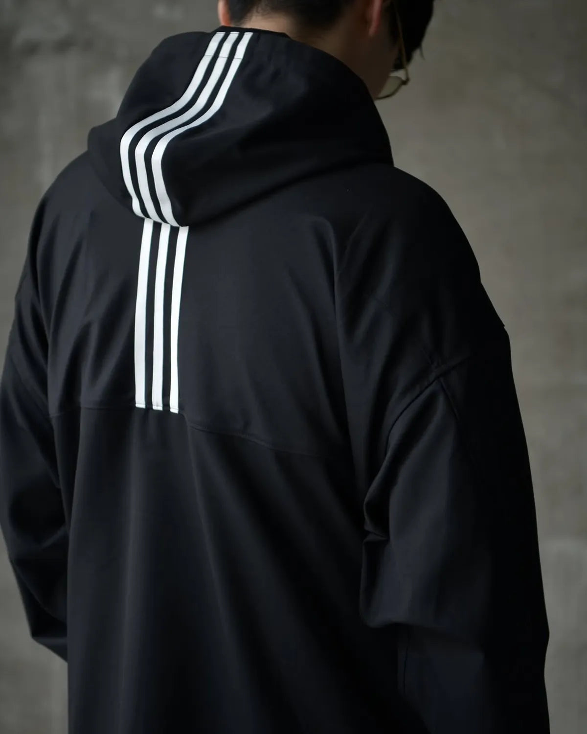 Y-3 / M REFINWOOL HOOD TOP 3STRP (JX7276-APPA25)