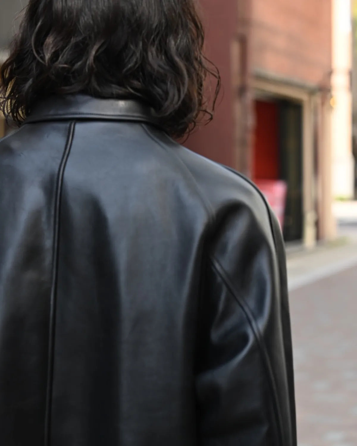 A.PRESSE / Leather Coach Jacket (25AAP-01-06)