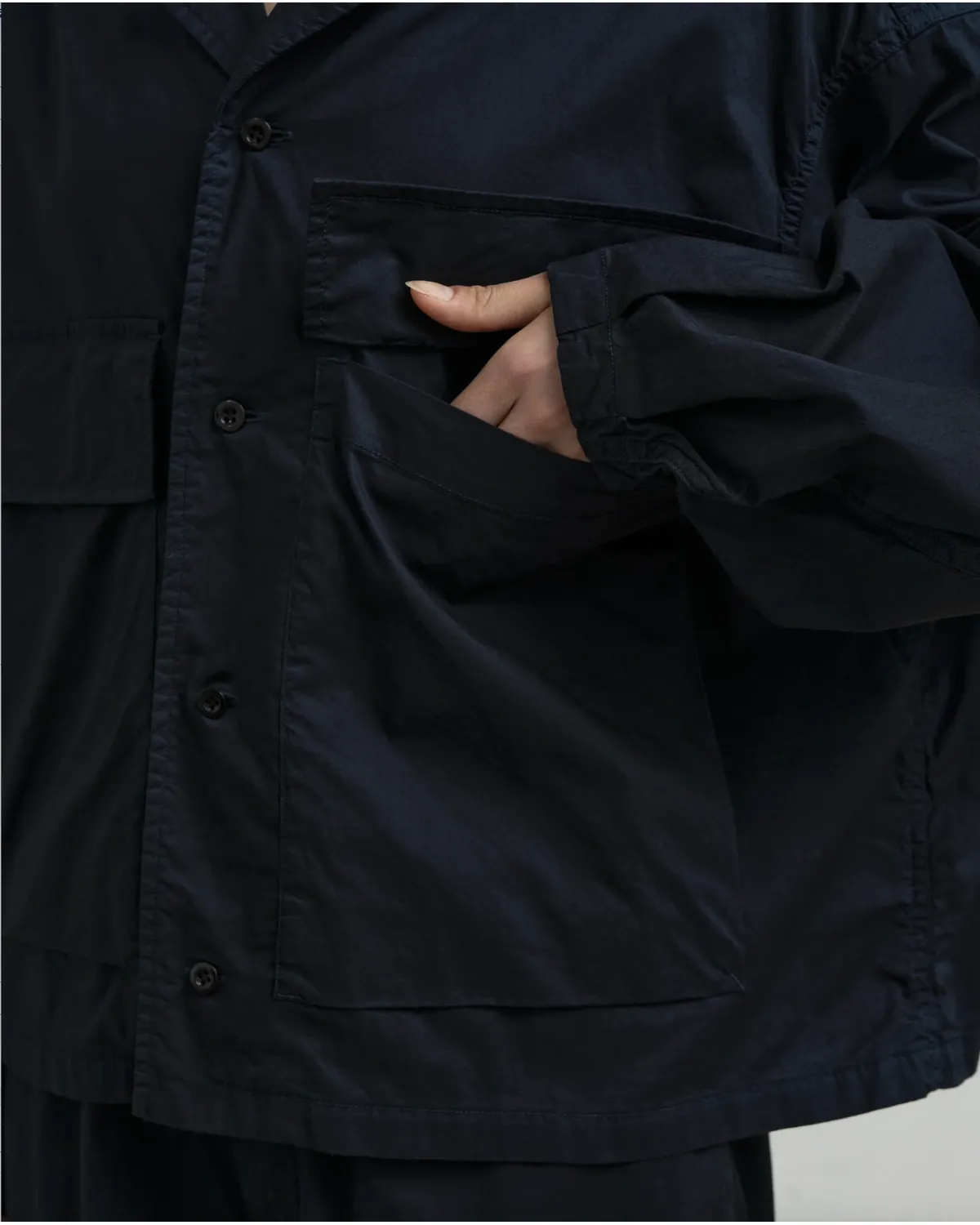Graphpaper / Garment Dyed Typewriter Fatigue Shirt (GL263-50126B)