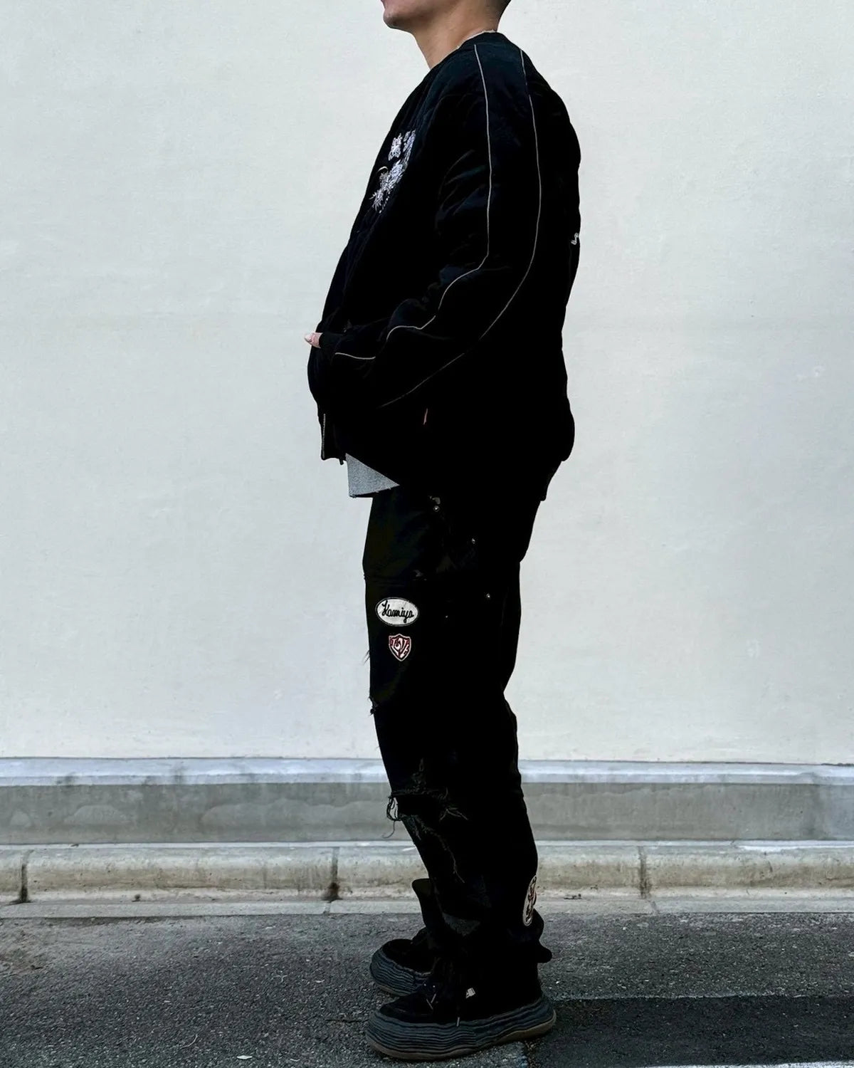 DELUXE / DELUXE × TIGHTBOOTH VELOUR SOUVENIR JKT (26SD5344)