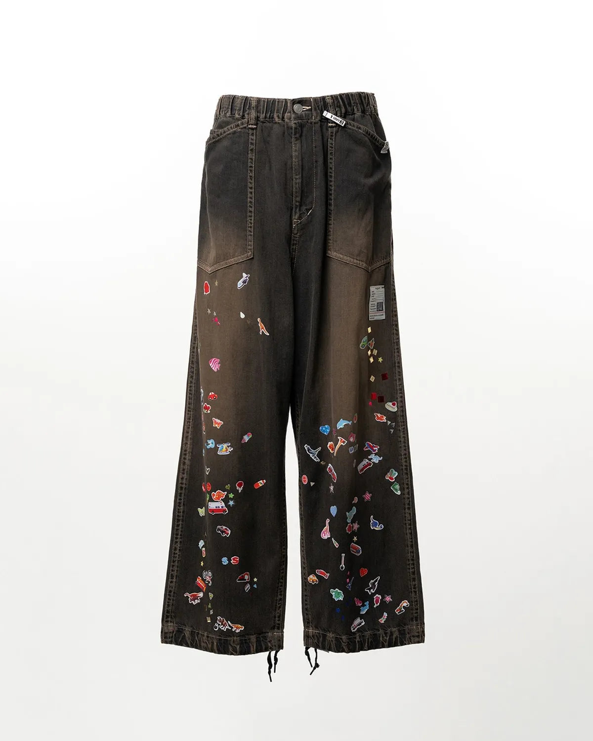 Maison MIHARA YASUHIRO / Kids Sticker Printed Baker Denim Pants (J16PT124)