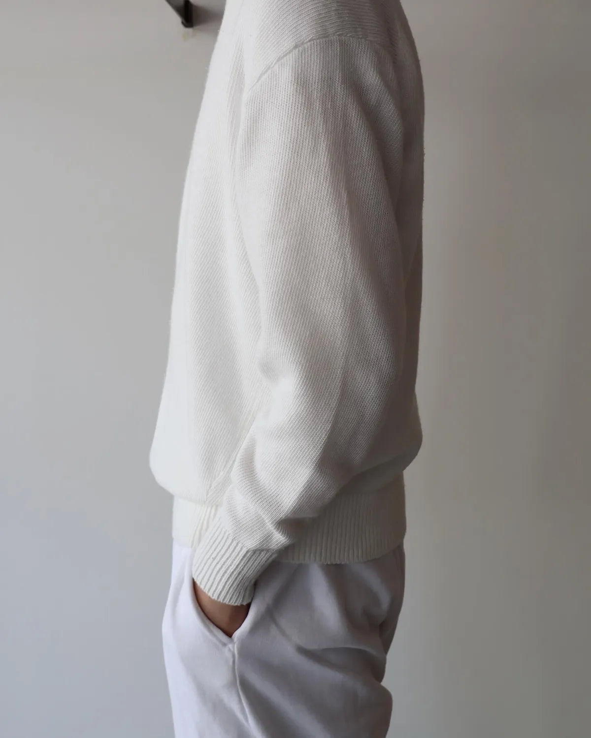 COMOLI / 8G クルーネックニット (D01-06007)