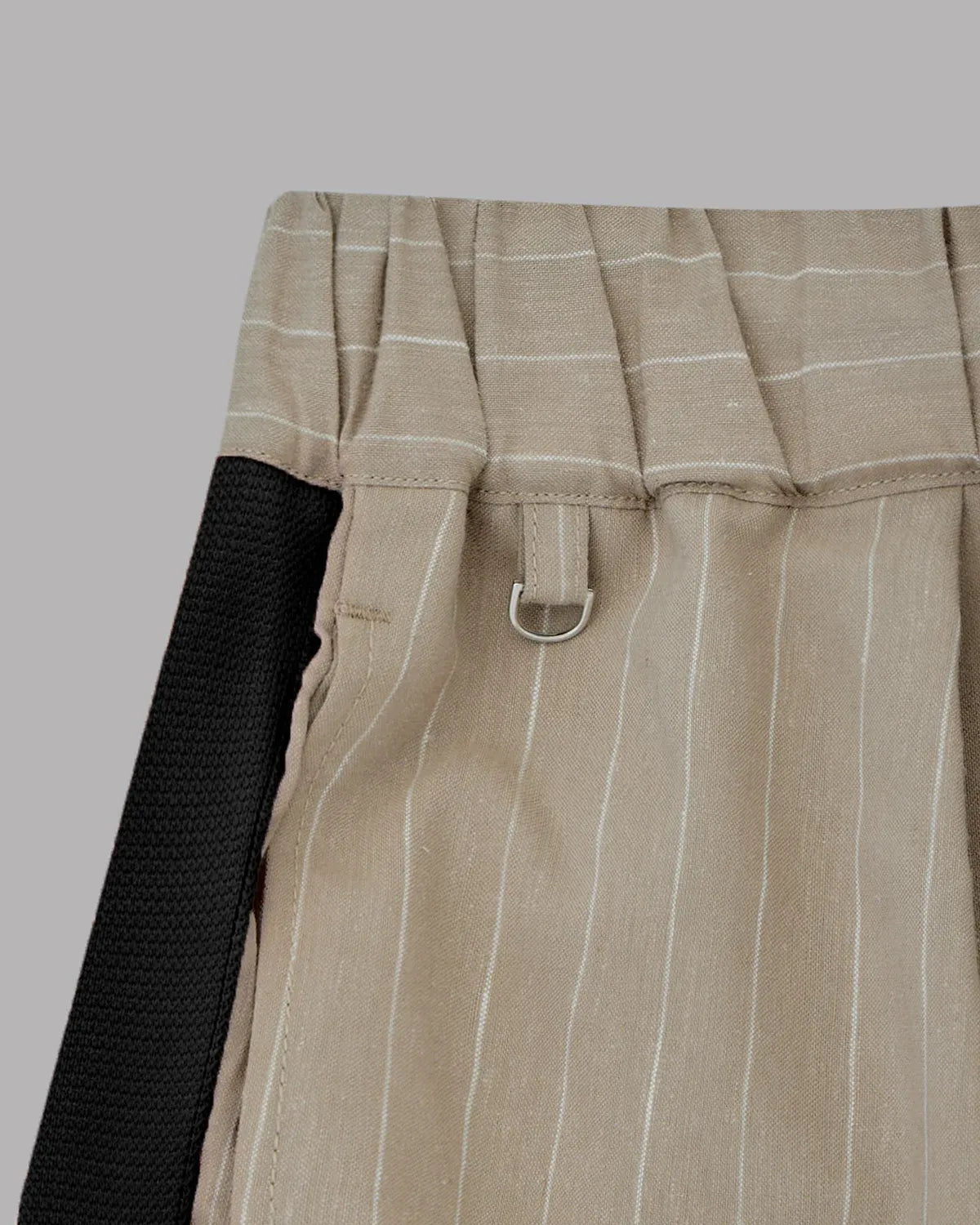 ALWAYS OUT OF STOCK / SIDE STRIPE LINEN TUCKED SHORTS (HA-026106232)