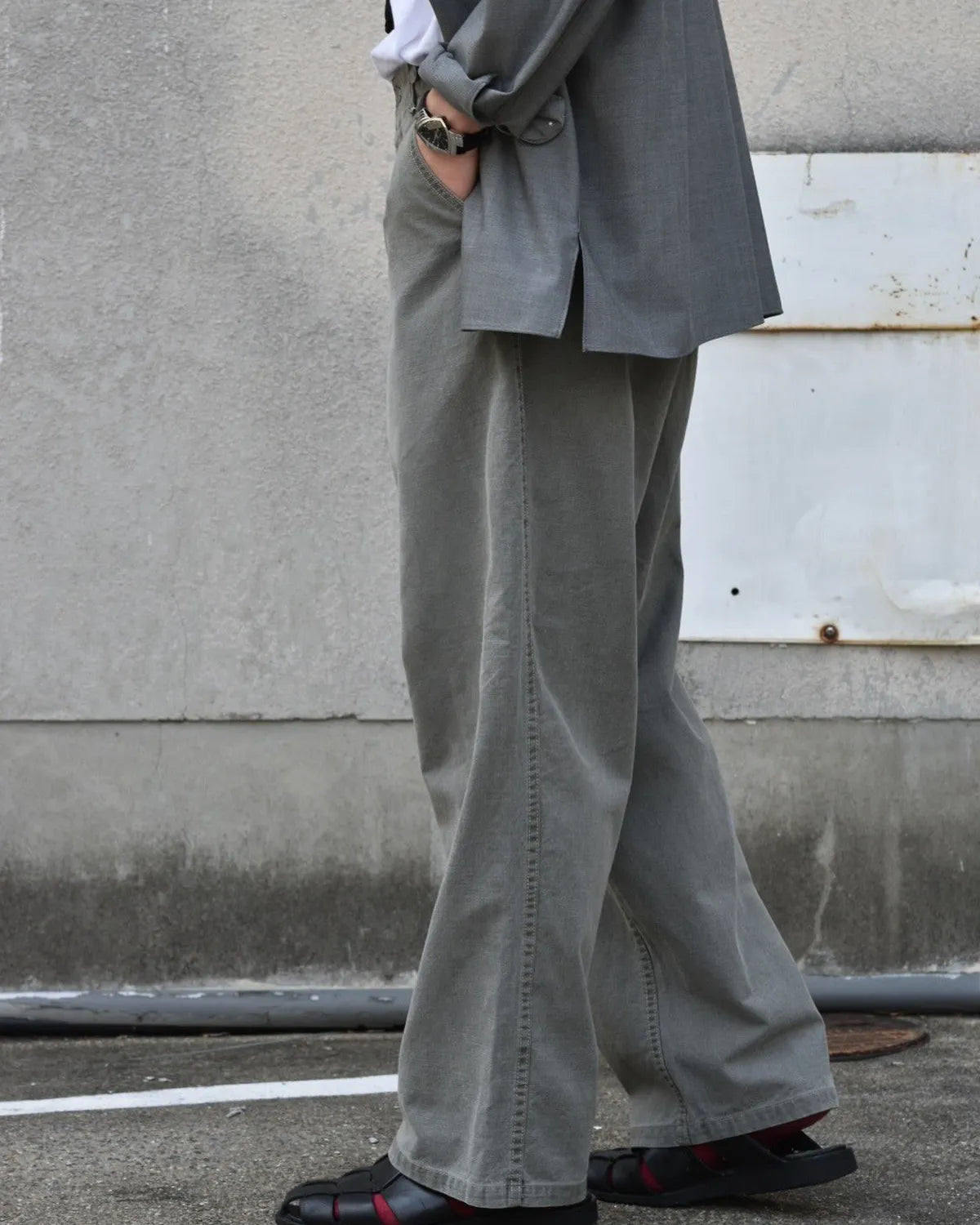 A.PRESSE / Vintage Cinch Buckle Euro Work Pants (25AAP-04-28)