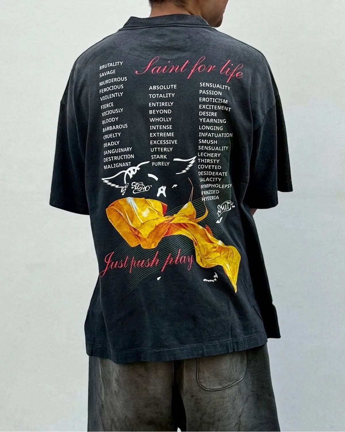 SAINT M×××××× (セントマイケル) / × AEROSMITH / AS_SS T-SHIRT