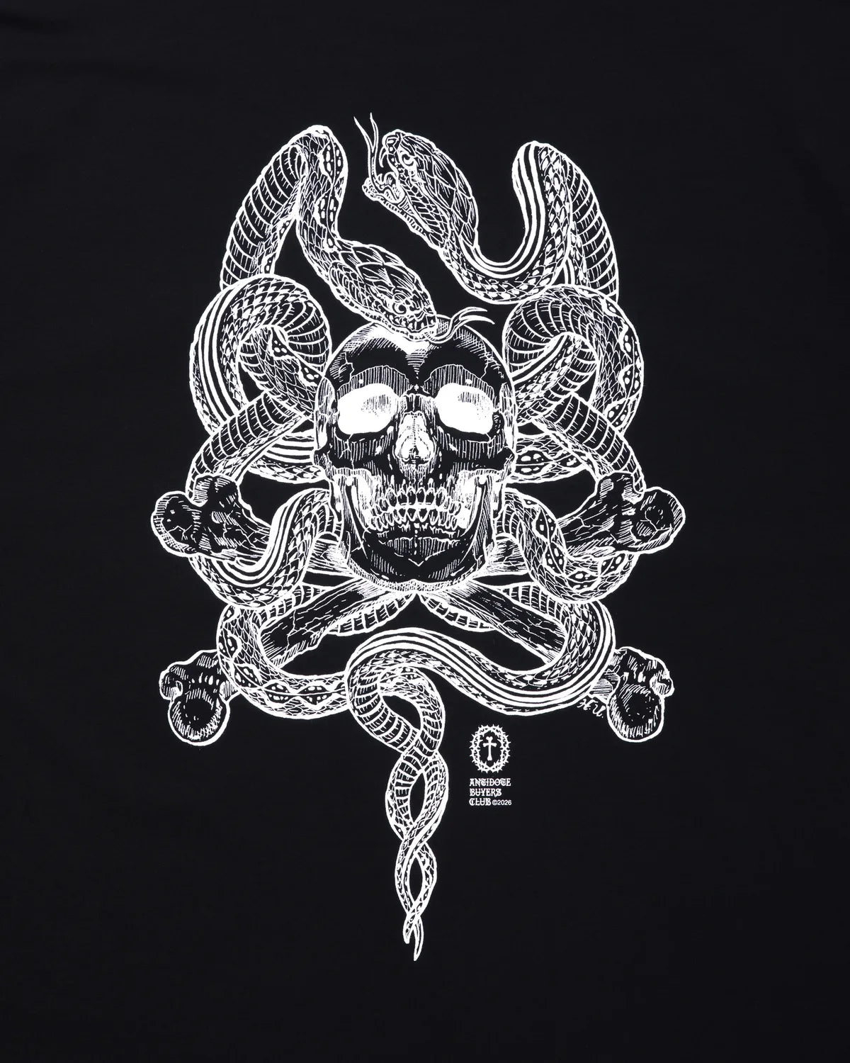 ANTIDOTE BUYERS CLUB / ASIC Oversized S/S Tee / Skull N'Snakes (ABCSS26CT04)