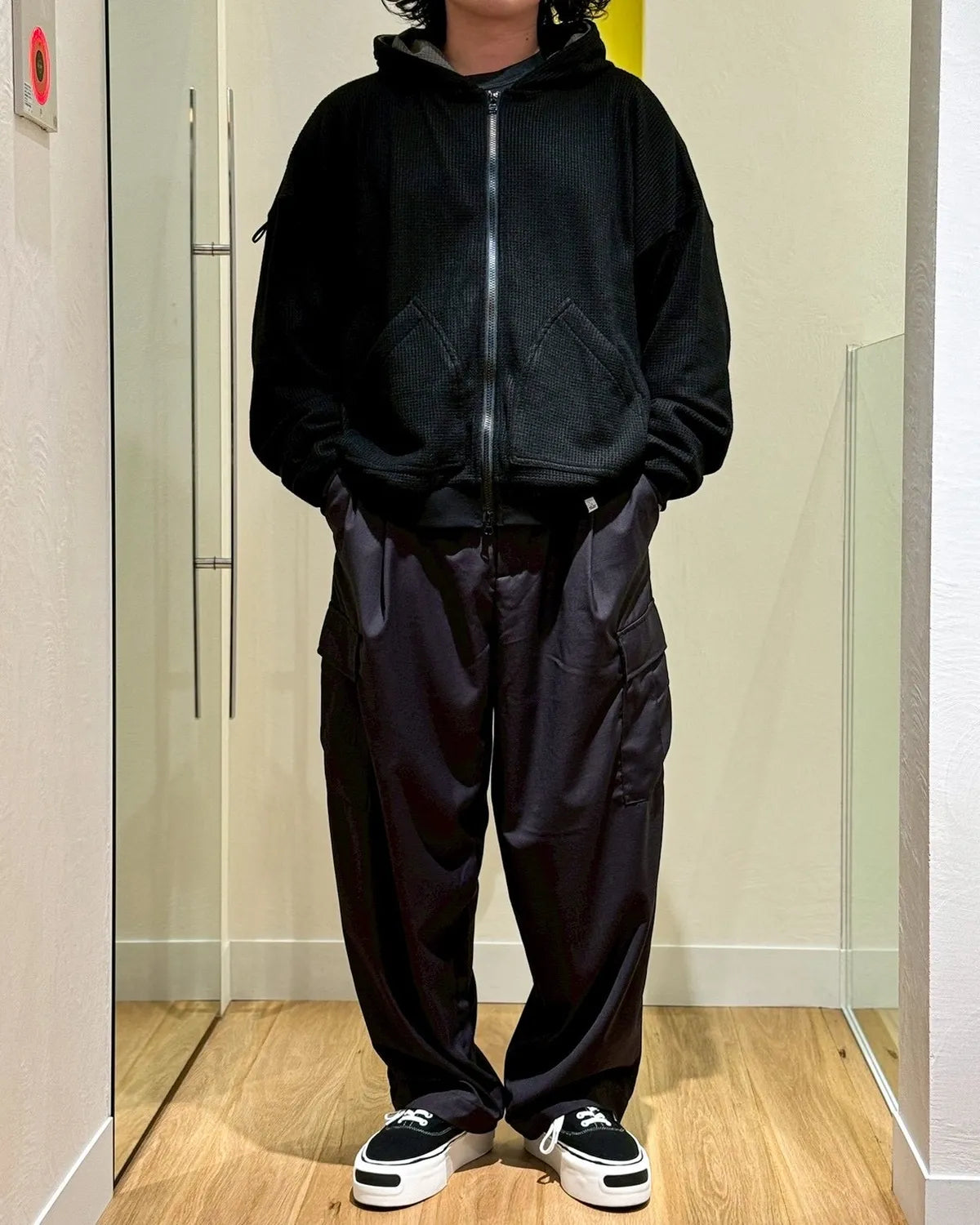 MAGIC STICK / WAFFLE ZIP-UP HOODIE (26SS-MS1-005)