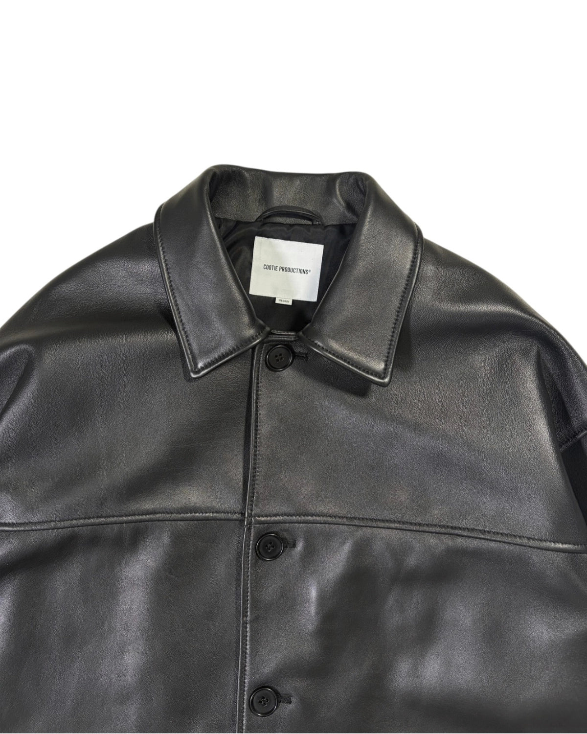 COOTIE PRODUCTIONS® (※ J.B. Voice EXCLUSIVE ) / Leather Car Coat (JB-CTE25A-201)