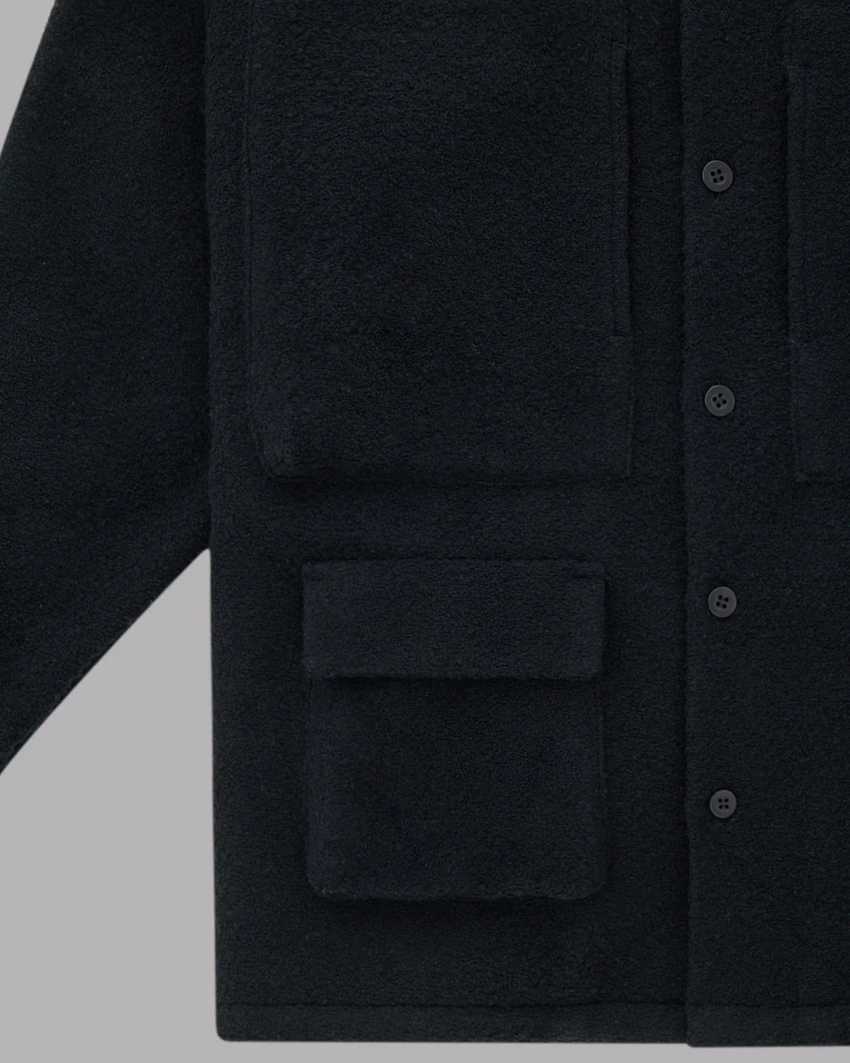 ALWAYS OUT OF STOCK / TWEED-LIKE UTILITY JACKET (HA-025202108)