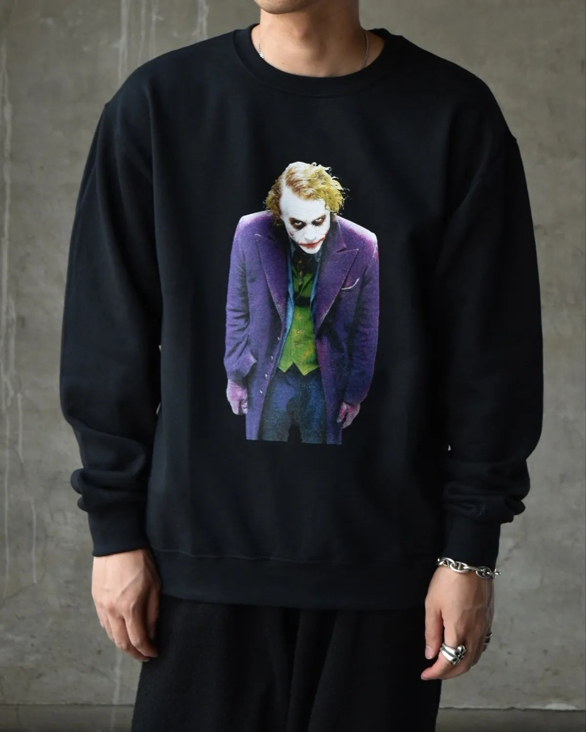 トップス WACKOMARIA DARK KNIGHT TRILOGY SWEAT THE DARK KNIGHT TRILOGY / SWEAT SHIRT (TYPE-2)【BLACK