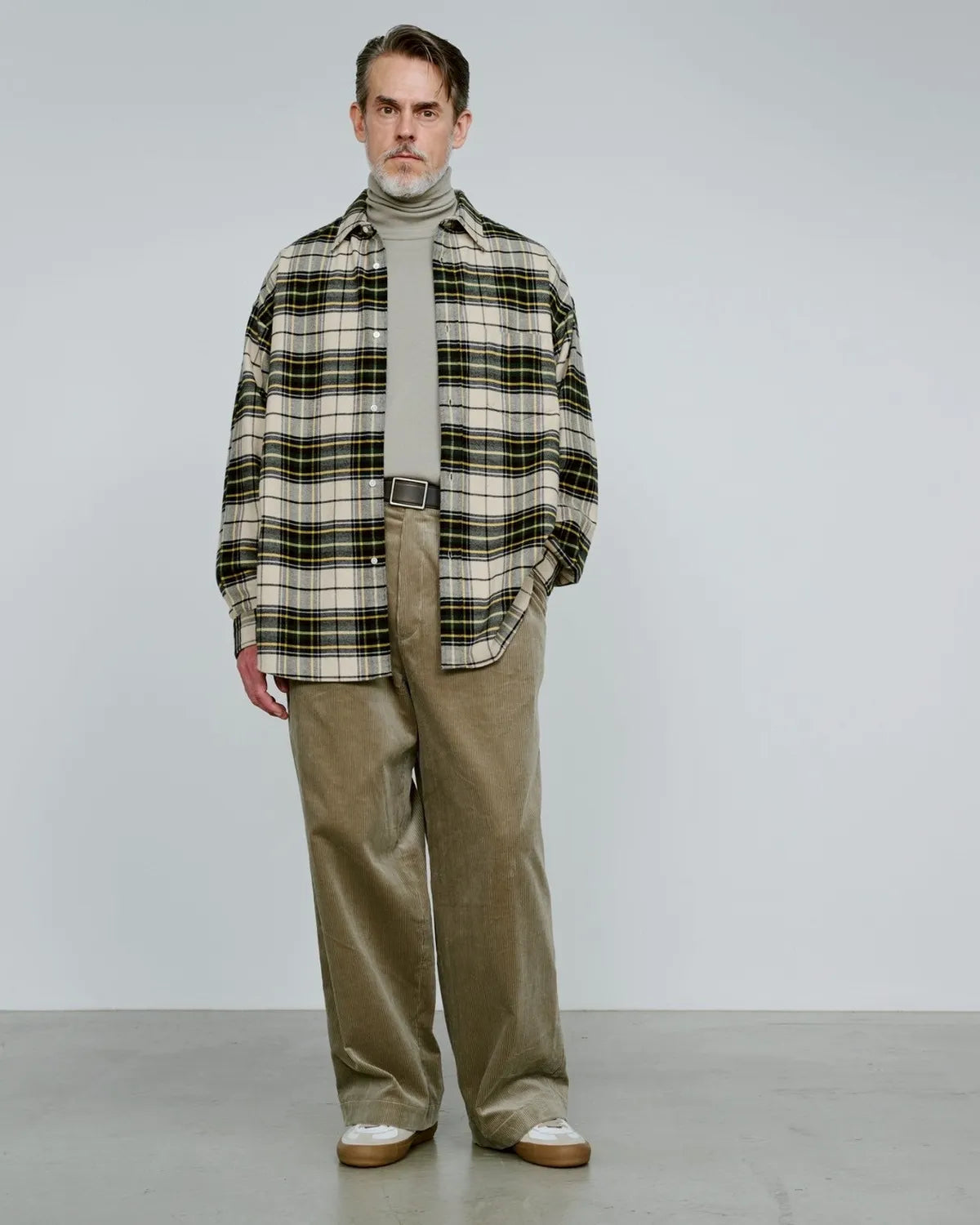 Graphpaper Re: (※Graphpaper NAGOYA EXCLUSIVE) / SIDOGRAS Cotton Flannel Oversized Regular Shirt (GM253-50604N)