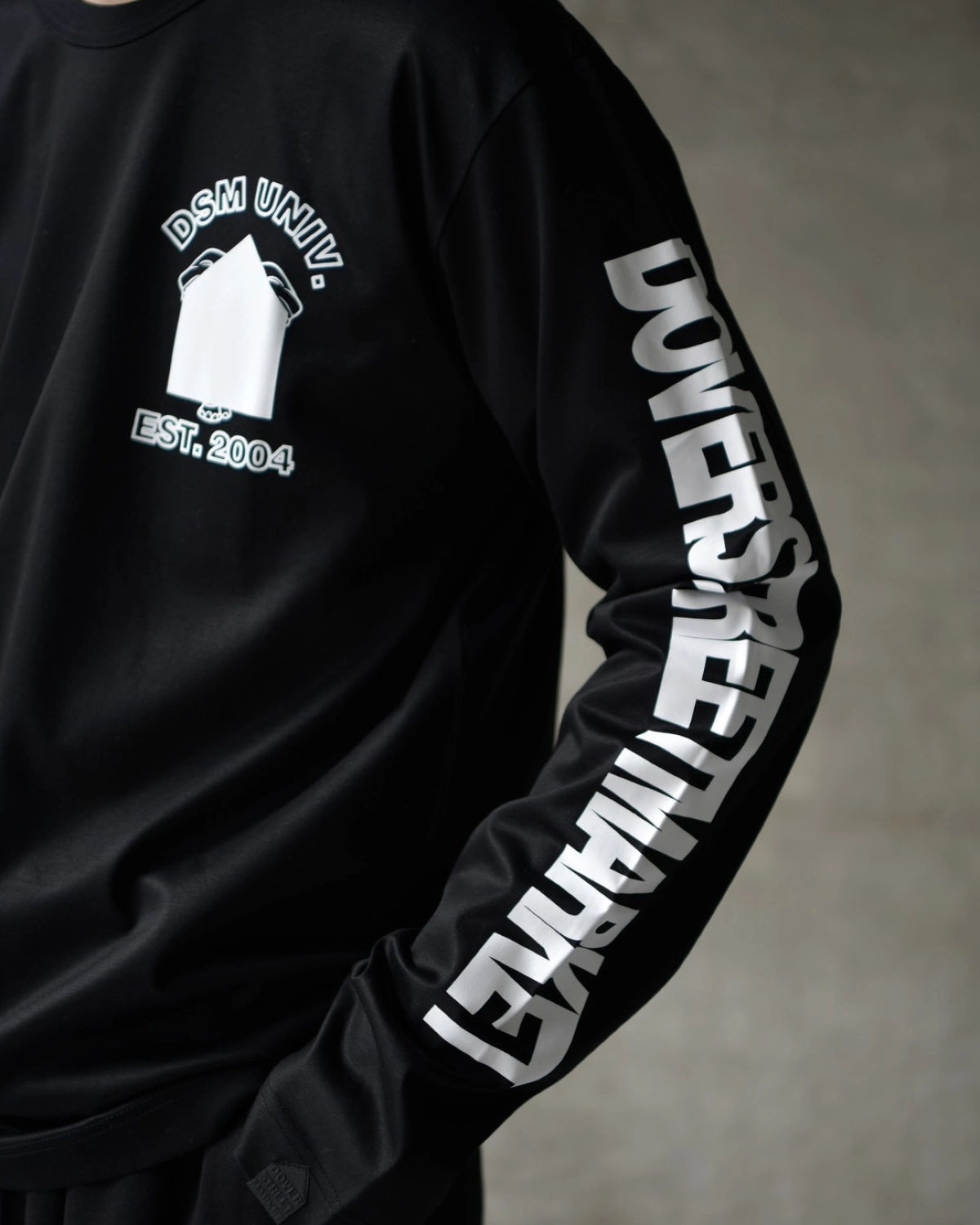 DOVER STREET MARKET kei ninomiya / LONGSLEEVE T-SHIRT COTTON PONTE KNIT (DSM01T003)