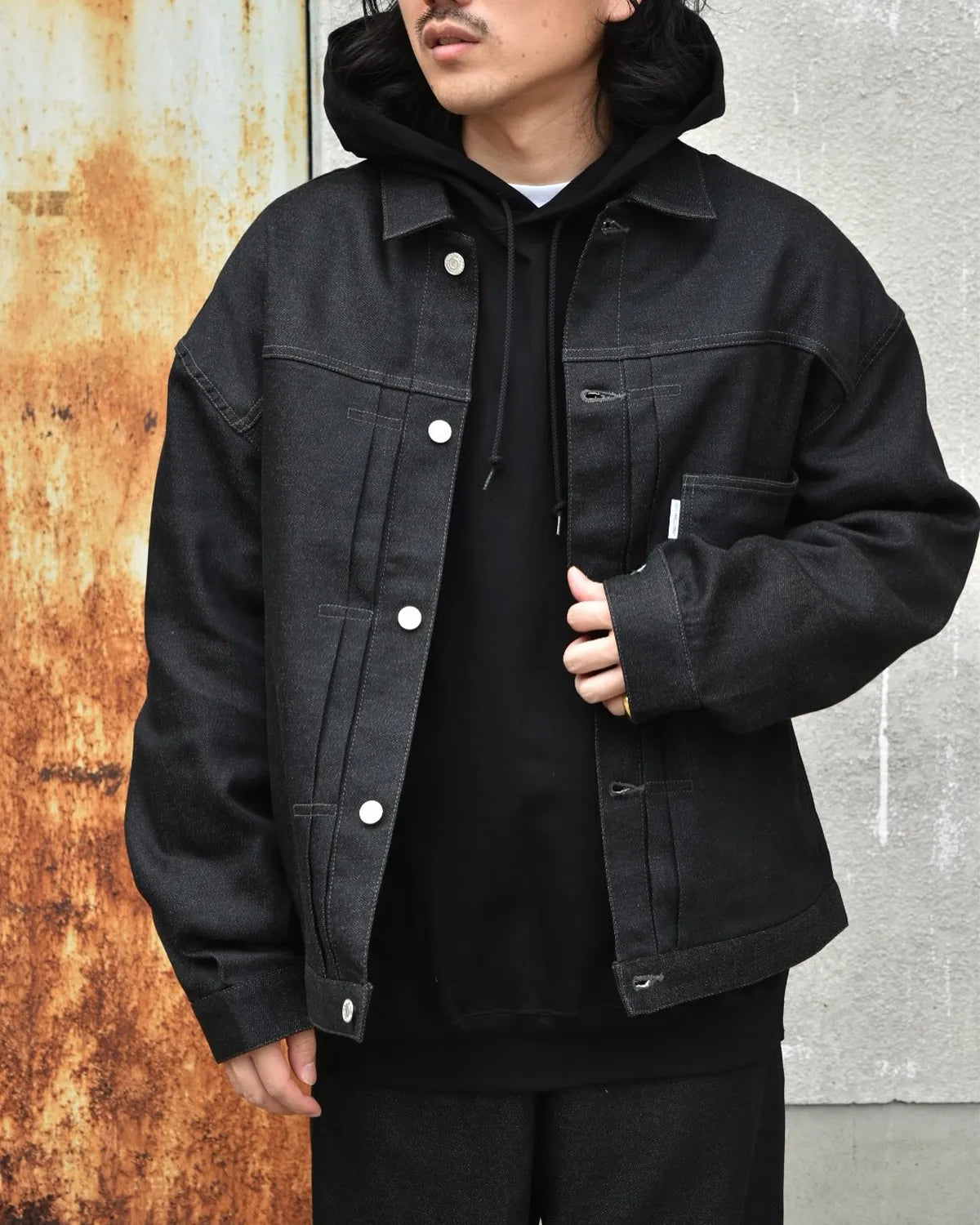 cootie Denim Work Shirt black fade | ヤマダウェブコム COOTIE Denim 