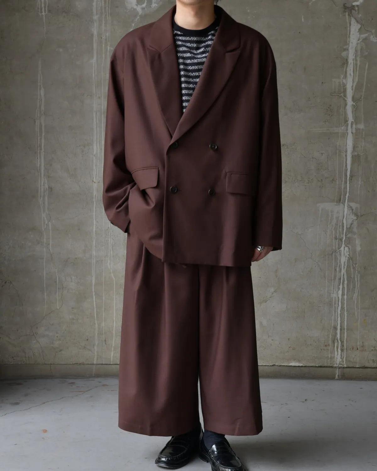 COOTIE PRODUCTIONS® / T/W Twill Double Breasted Jacket (CTE-26S203)