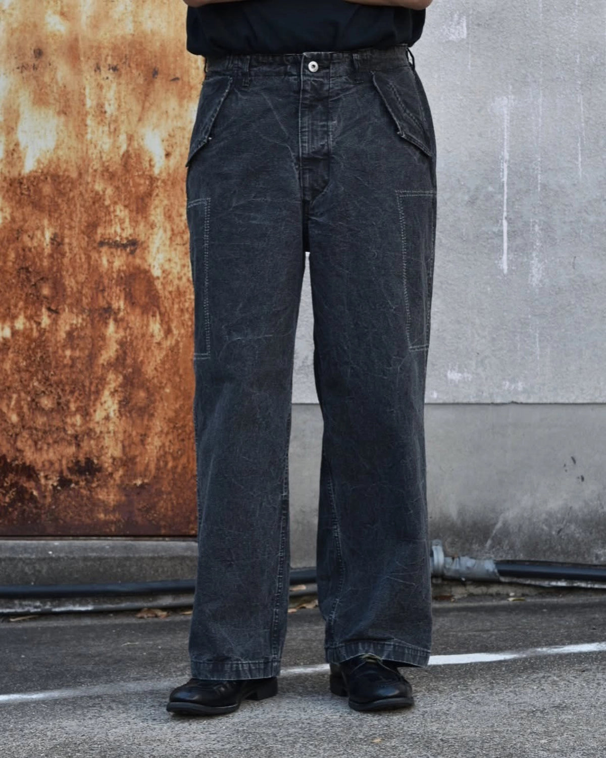 A.PRESSE(アプレッセ) / Wool Rayon Wide Trousers | 公式通販 A.PRESSE(アプレッセ) / Wool Rayon Wide Trousers | 公式通販