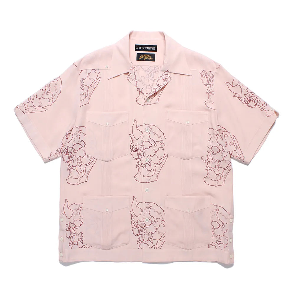 WACKO MARIA /  56 TATTOO STUDIO の CUBA SHIRT S/S (56TS-WM-OC01)