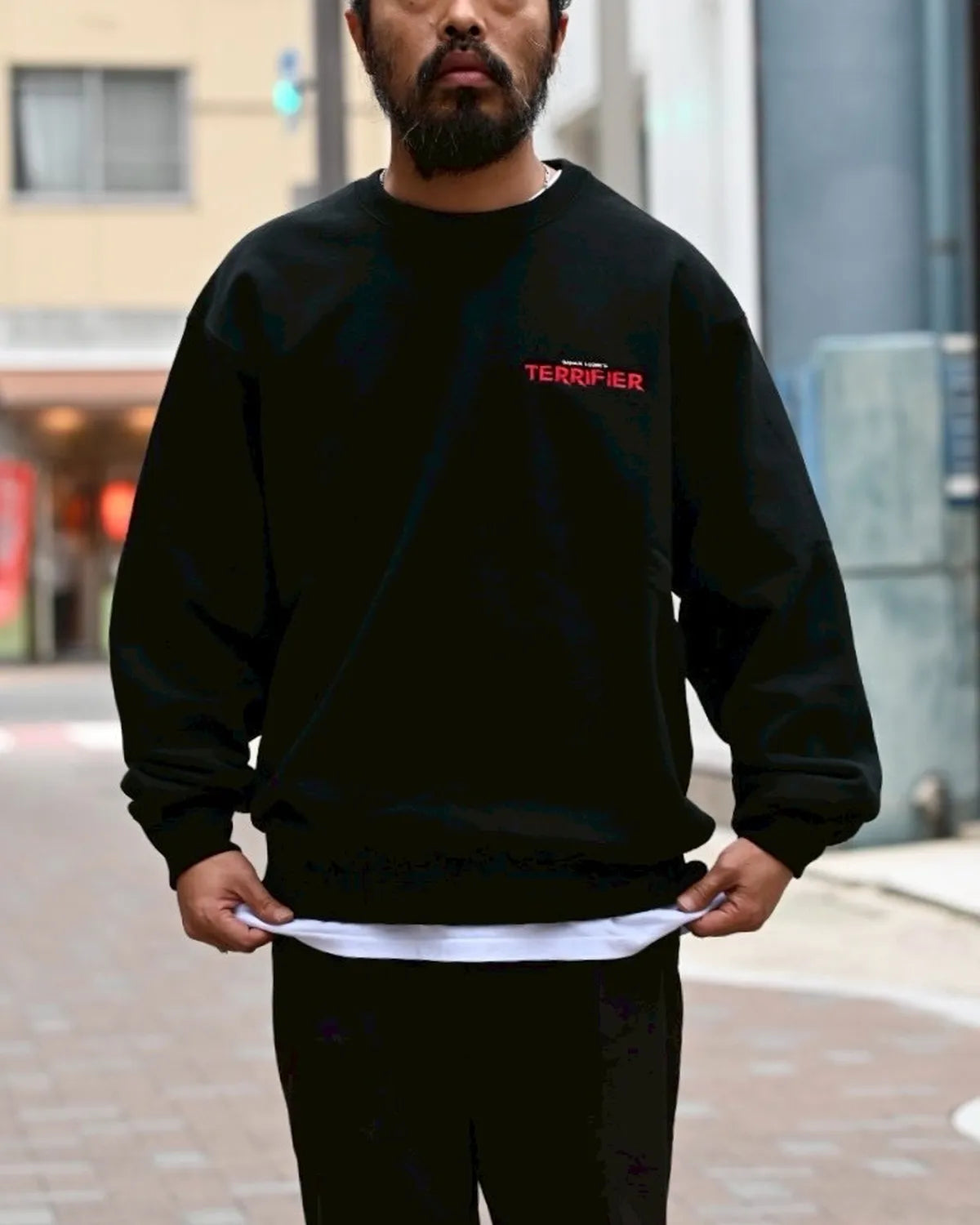WACKO MARIA × TERRIFIER / HEAVY WEIGHT SWEAT SHIRT -TYPE 1- (TERRIFIER-WM-SS05)