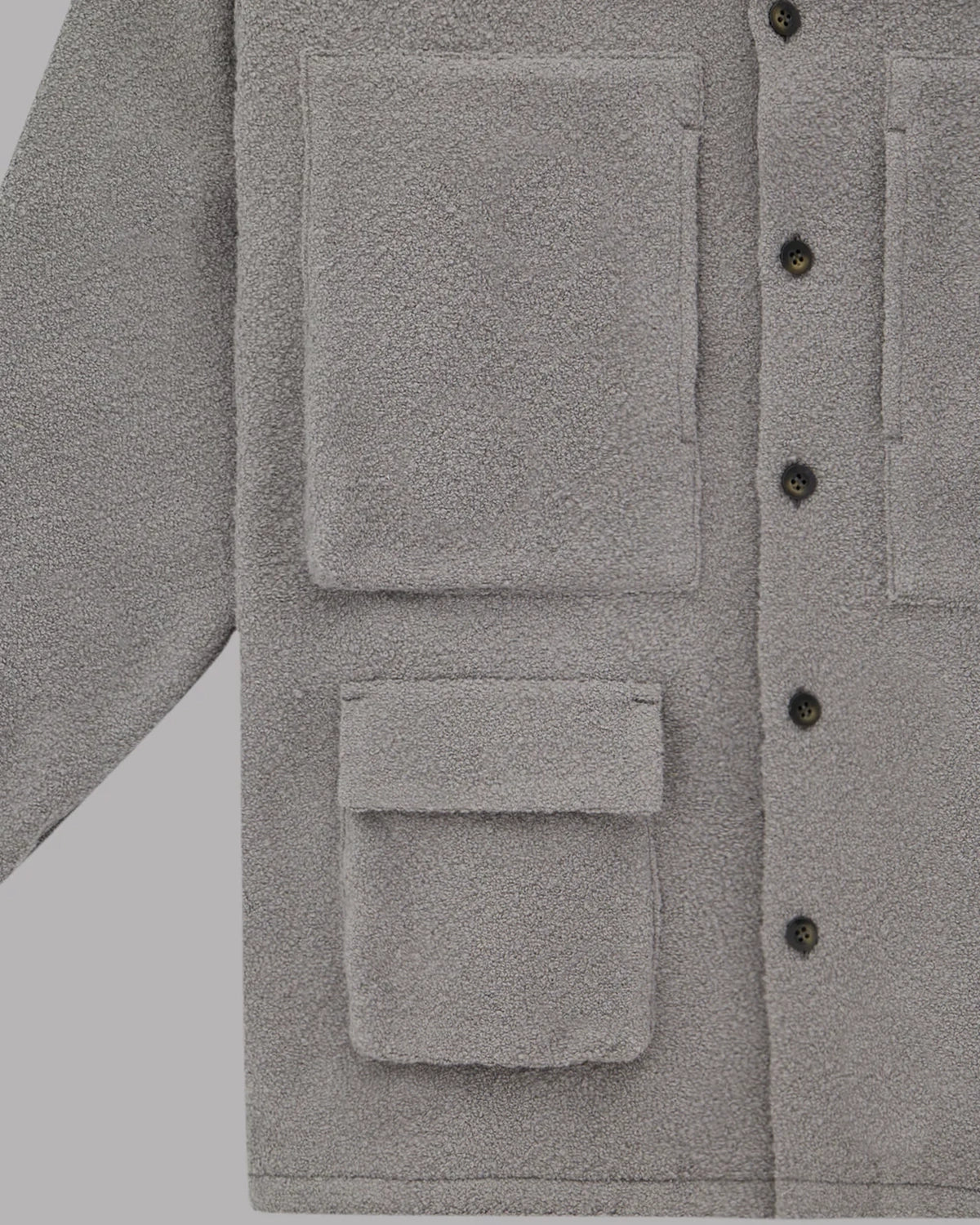 ALWAYS OUT OF STOCK / TWEED-LIKE UTILITY JACKET (HA-025202108)