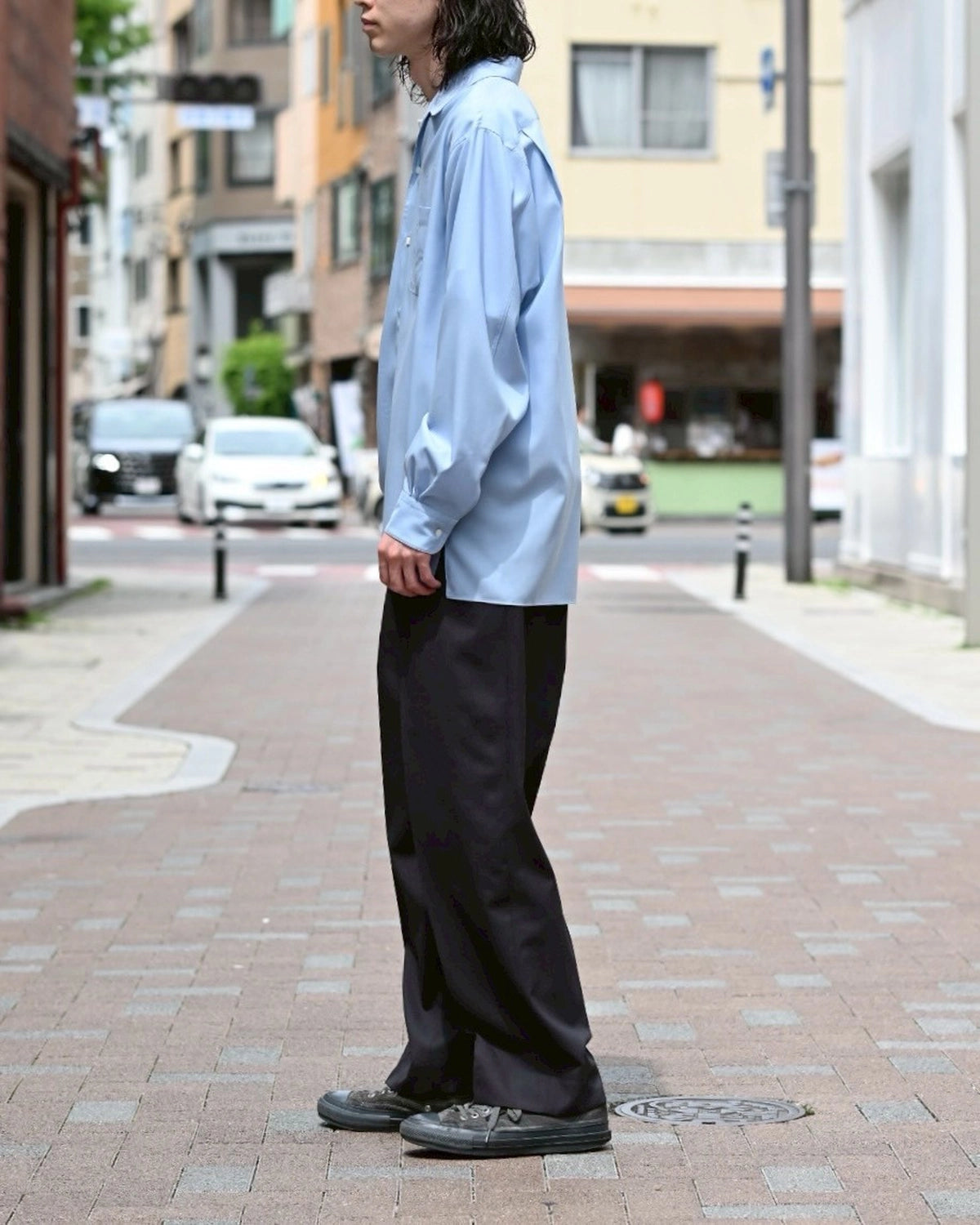 MARKAWARE / CLASSIC FIT DOUBLE PLEATED TROUSERS (A25A11PT01C)