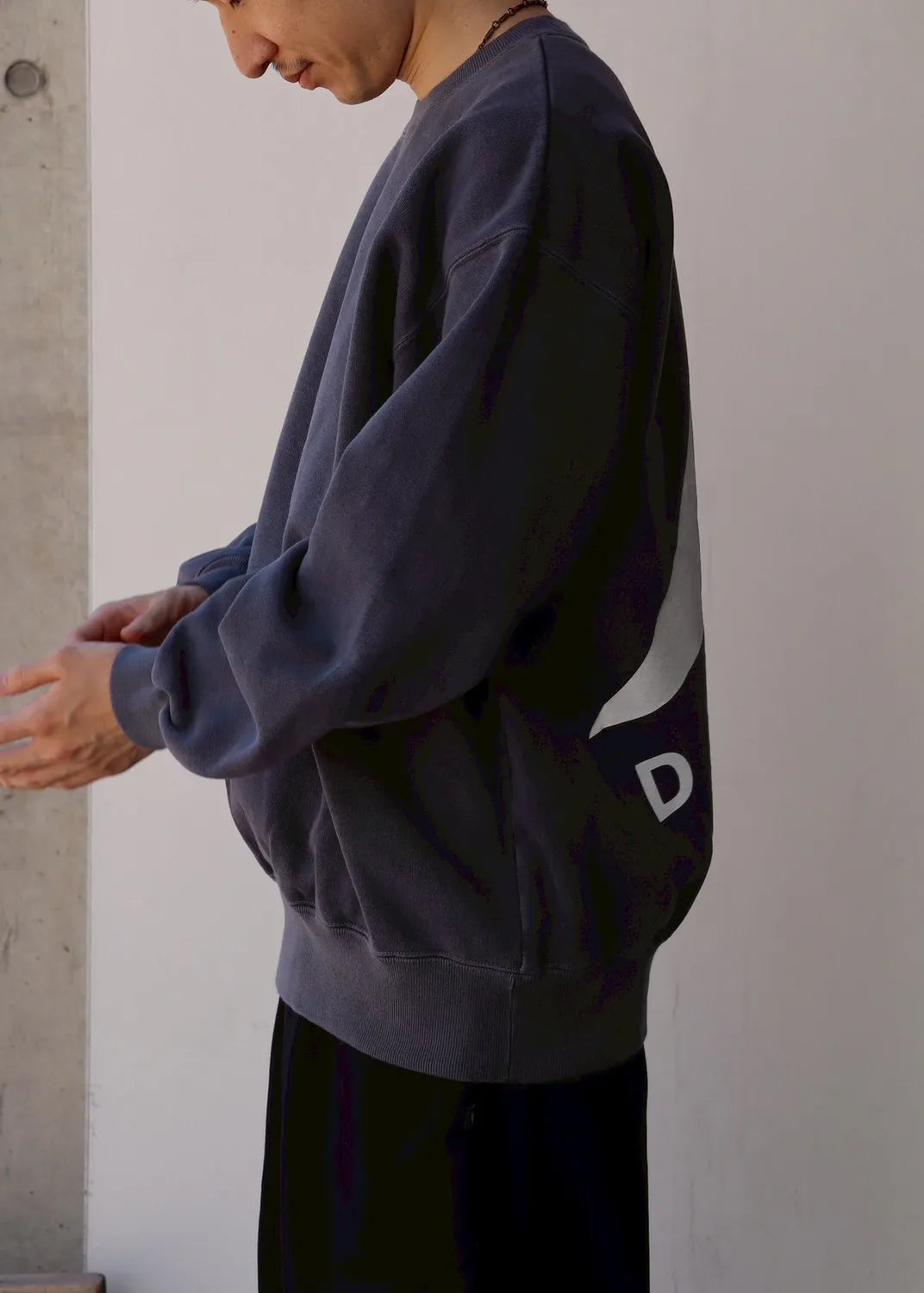 DESCENDANT / CETUS CREW NECK PIGMENT DYE (252ATDS-CSM15)