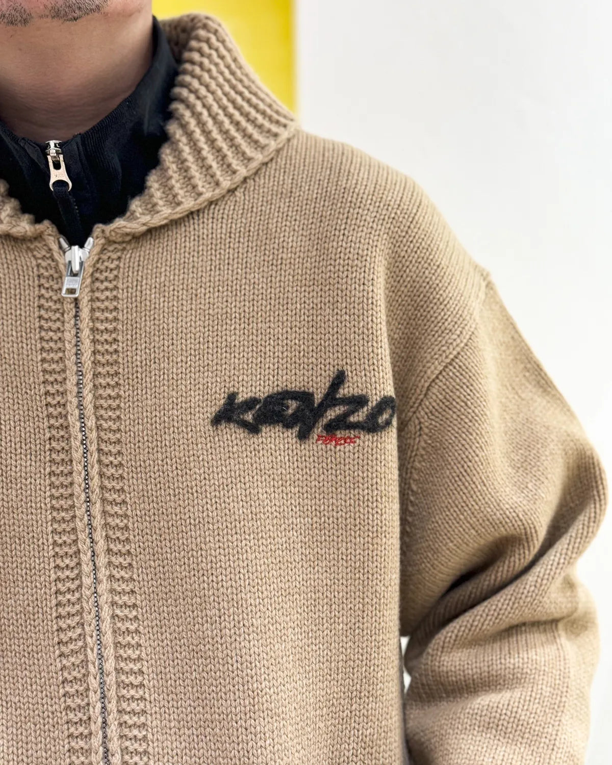 KENZO × Futura / 'Kenzo x Futura 2000' ジップド ウール ニット カーディガン (FF65CA7413CK)