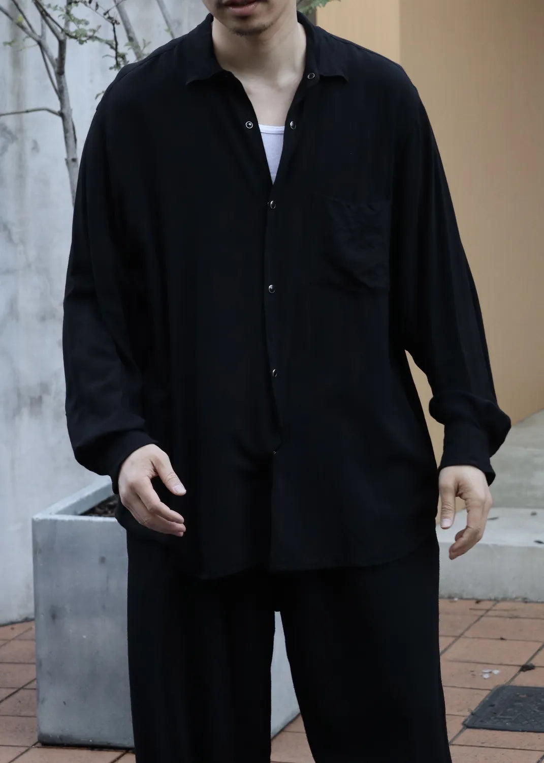 COMOLI / レーヨン コモリシャツ (D01-02003)