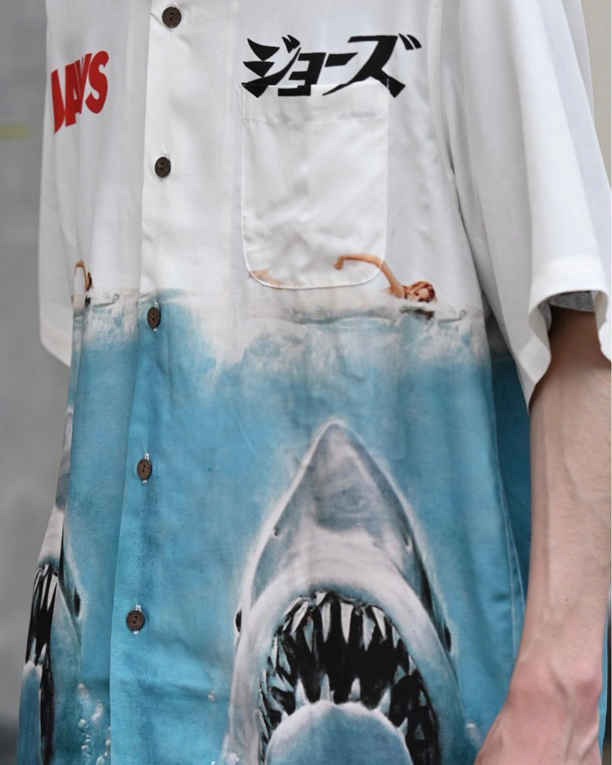 WACKO MARIA × JAWS / S/S HAWAIIAN SHIRT (JAWS-WM-HI01)