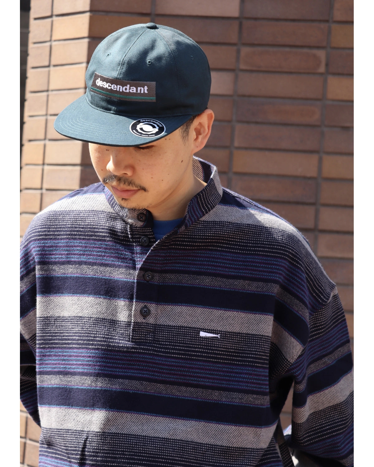 DESCENDANT / TETTY STRIPE PULLOVER LS SHIRT (262TQDS-SHM05)