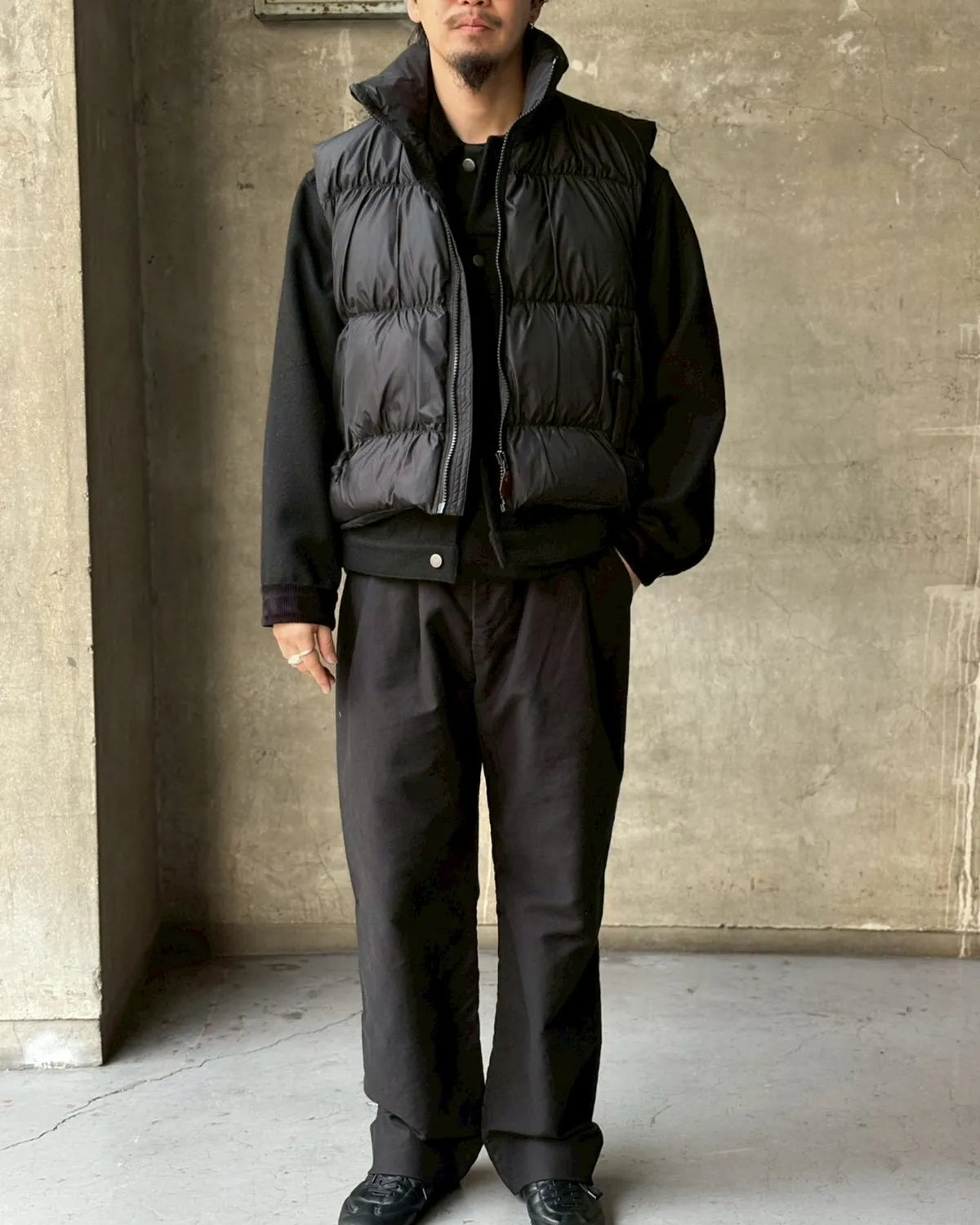 refomed / MANUAL DOWN VEST (REVE-007)