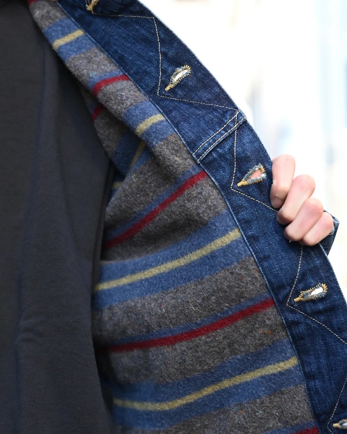 STANDARD CALIFORNIA × Lee / SD Storm Rider Denim Jacket 101LJ Vintage Wash (OUDLA520)