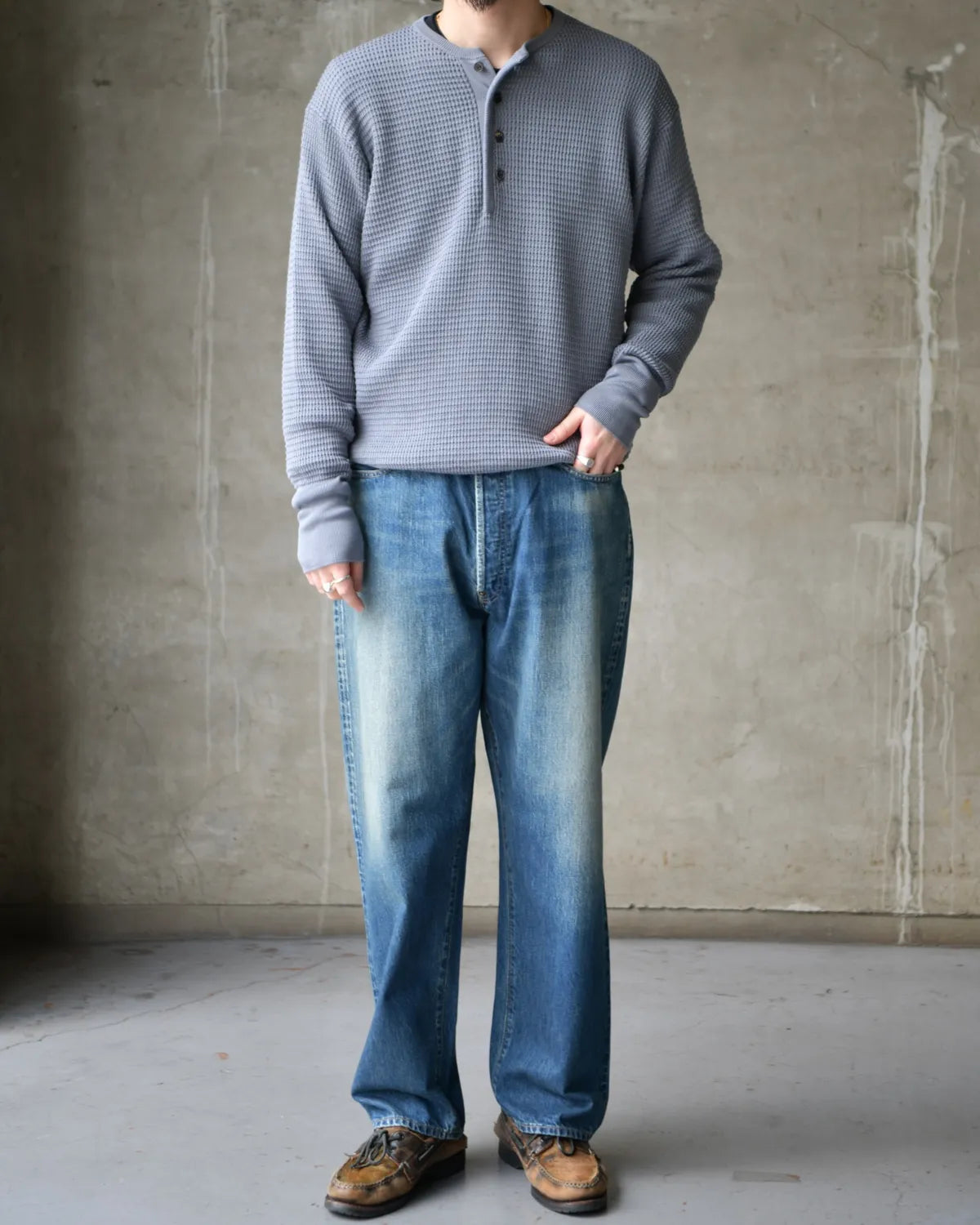 A.PRESSE / No.22 Washed Wide Denim Pants (AP-4003)