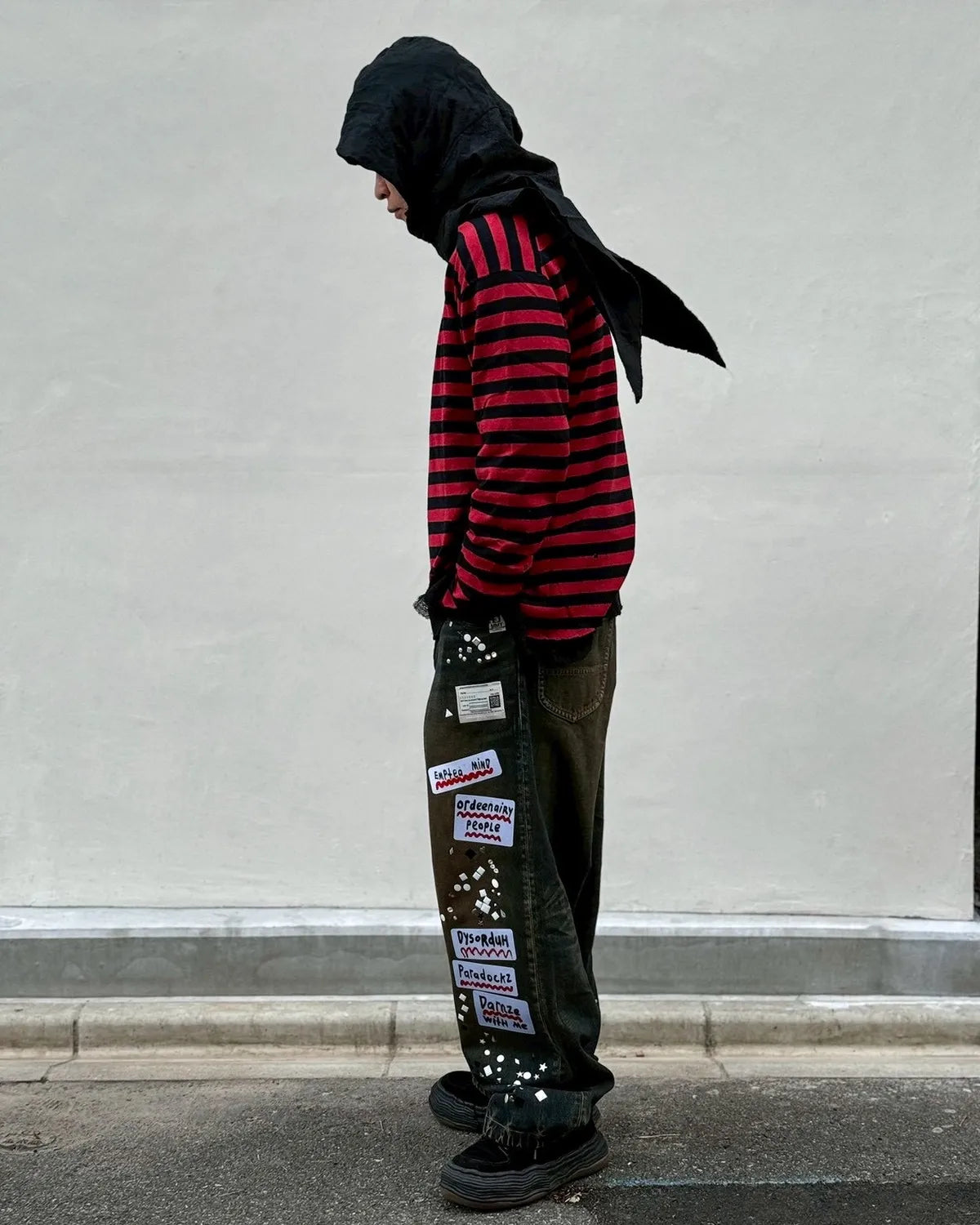 KAMIYA / Layered Stripeed Knit (G16PO066)